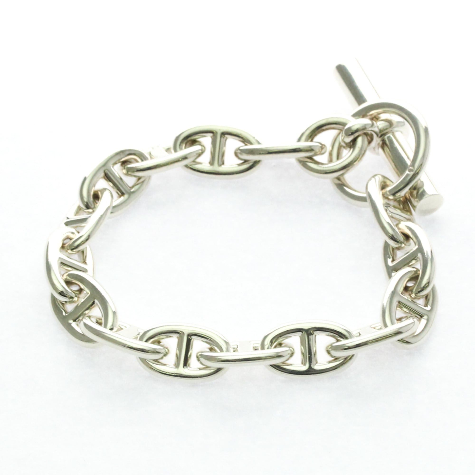 Hermes Hermes Chaine D'Ancre MM Silver 925 No Stone Charm Bracelet Silver Size ONE SIZE - 1 Thumbnail