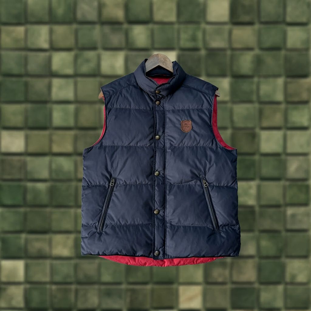 Polo Ralph Lauren VINTAGE Polo Ralph Lauren Down Vest Men’s Gilet Blue Luxury Size M Polo Ralph Lauren Vest Mens Down Zip Pockets Full Zip 90s Classic Outdoor Size US M / EU 48-50 / 2 - 1 Thumbnail