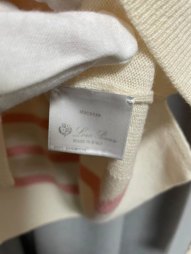 Loro Piana LORO PIANA Creamy powder thins the cashmere sweater Size XS / US 0-2 / IT 36-38 - 5 Thumbnail