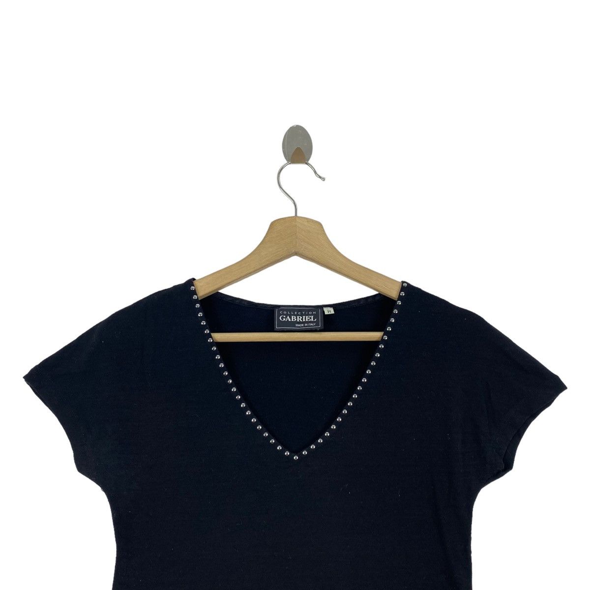 Vintage Vintage COLLECTION GABRIEL Italian Brand V-neck Short Sleeve Size M / US 6-8 / IT 42-44 - 2 Thumbnail