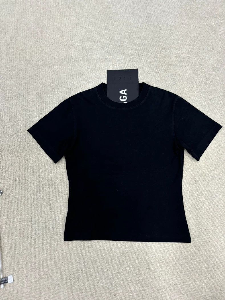 Balenciaga Balenciaga Black back patch logo short sleeve 2503-Nextarro Size US XS / EU 42 / 0 - 2 Thumbnail