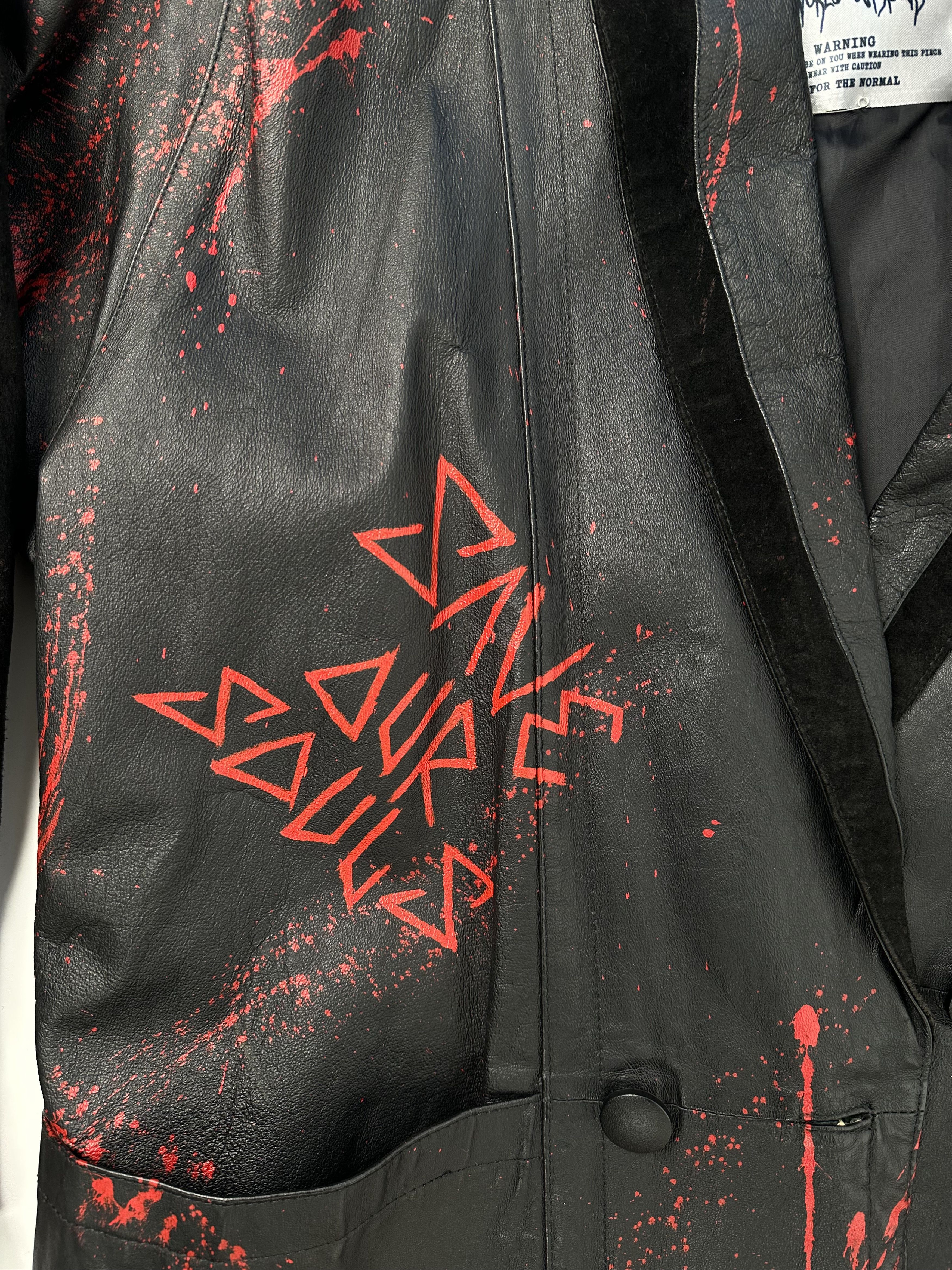 Marc Jacobs 008 Save our Souls Trench Coat Jacket Genuine Leather Size US M / EU 48-50 / 2 - 8 Thumbnail