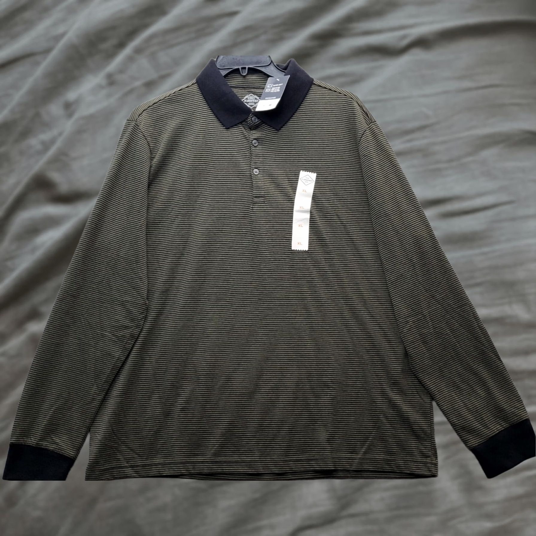 Vintage St. John's Bay Polo Shirt Mens XL Multi Striped Classic Fit Long Sleeve Collared Size US XL / EU 56 / 4 - 1 Thumbnail