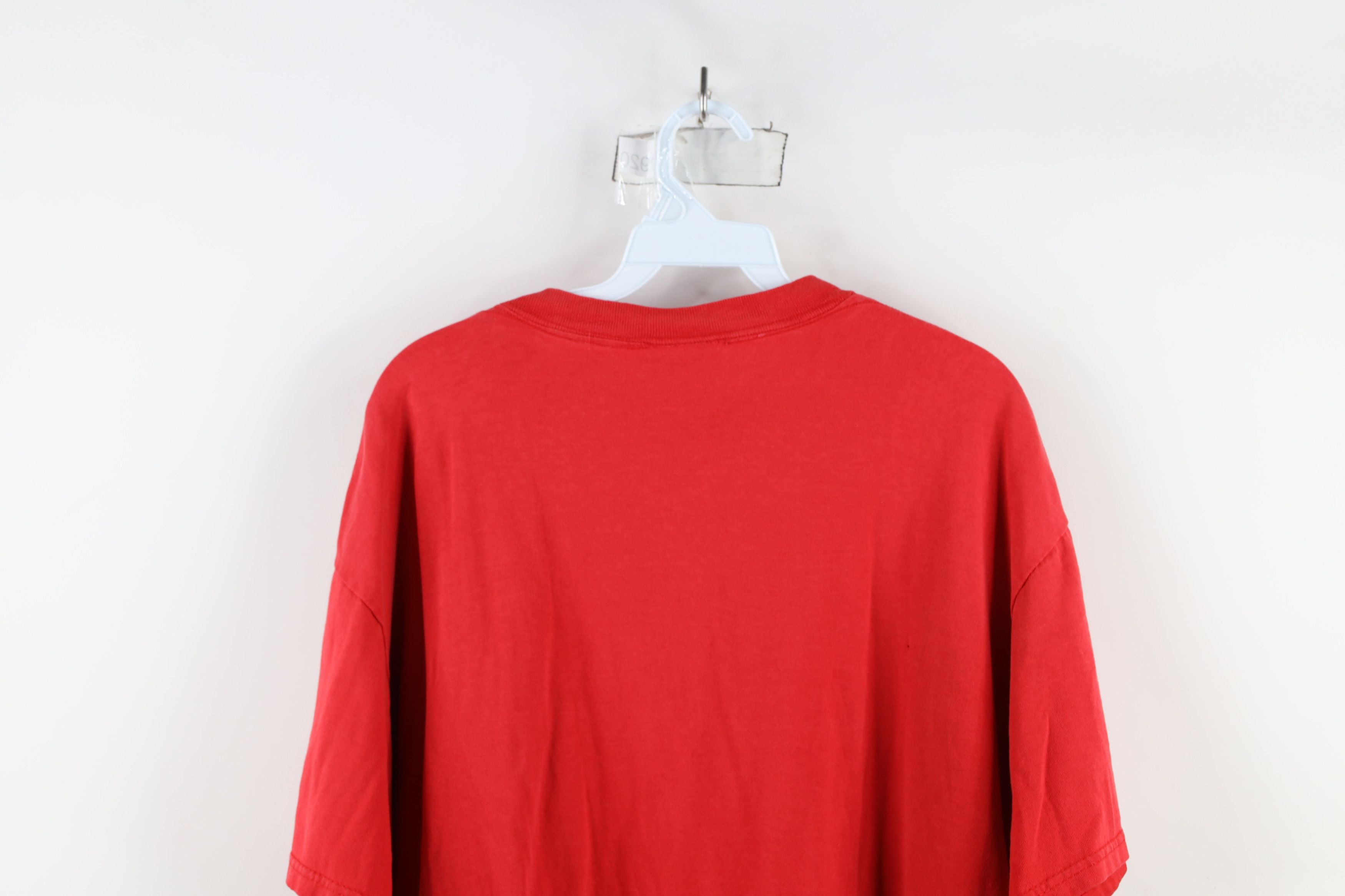 Vintage Vintage 90s Spell Out The Ohio State University T-Shirt Red Size US XL / EU 56 / 4 - 13 Thumbnail