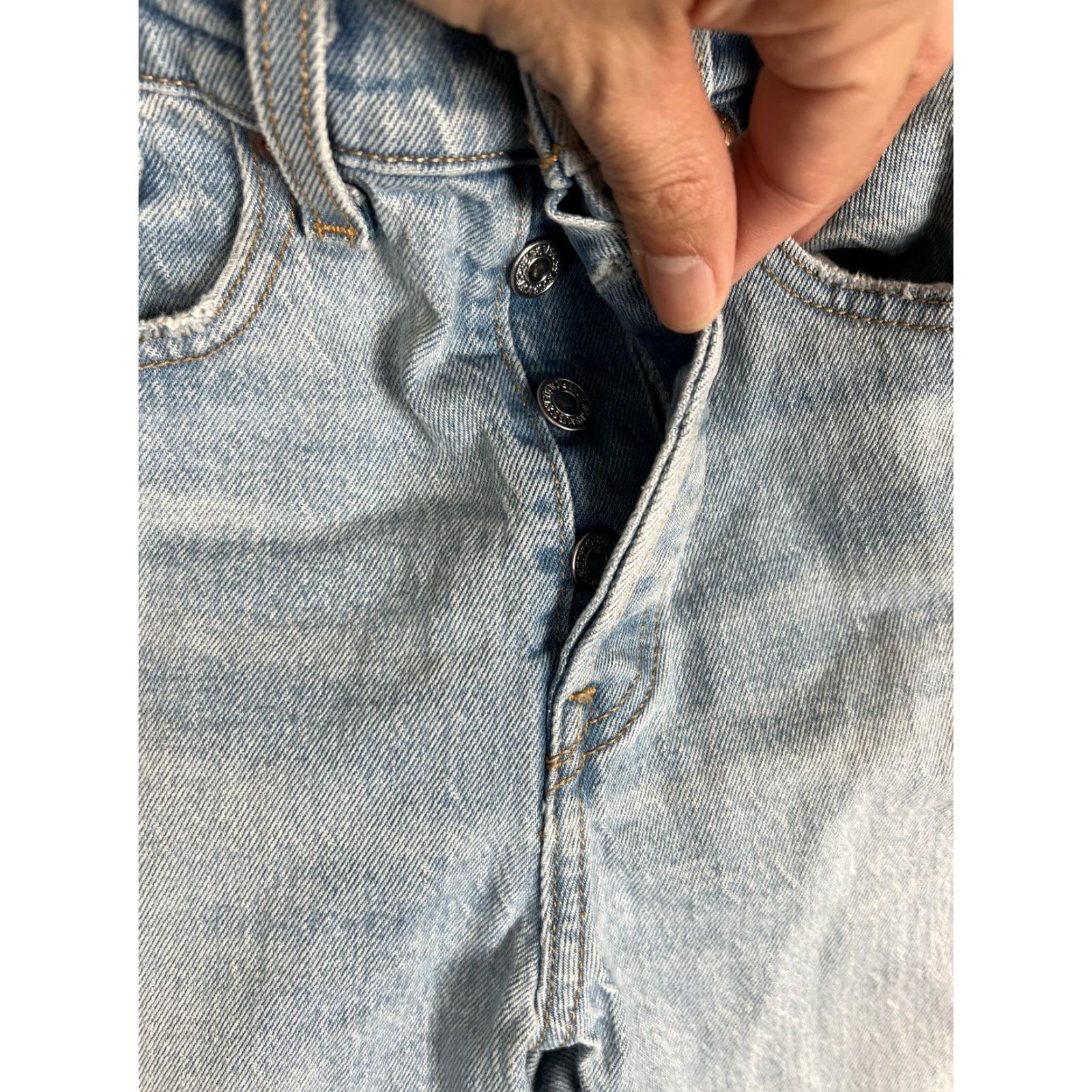 Levi's Levi's Wedgie Straight Crop Jeans Women's 25 Blue High Rise Distressed Denim Slim Pockets 5-Pocket Design Vintage No Size 42" / US 20 - 6 Thumbnail
