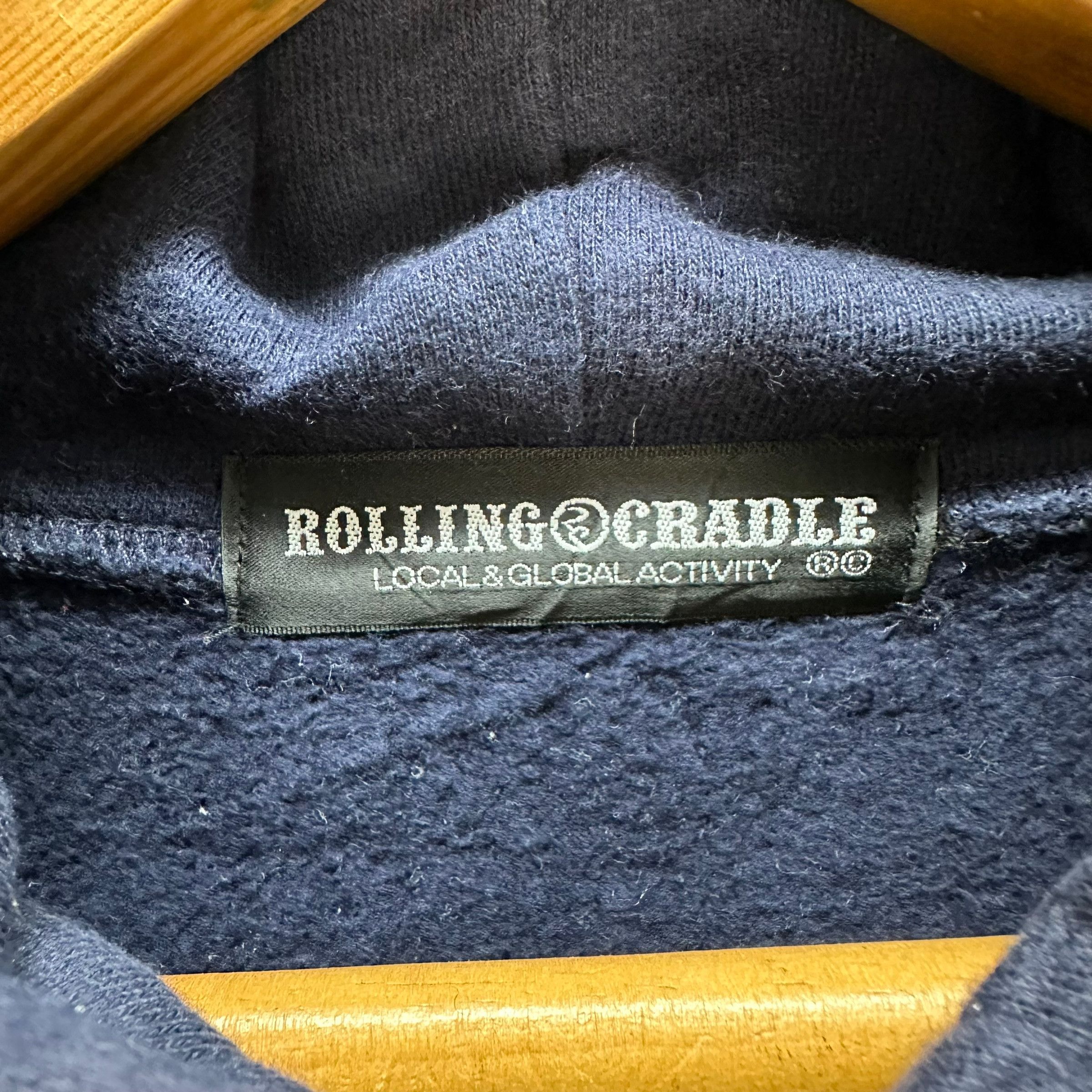 Japanese Brand ROLLING & CRADLE OVERARMTHROW Pullover Hoodies #A5-0127 Size US S / EU 44-46 / 1 - 9 Thumbnail