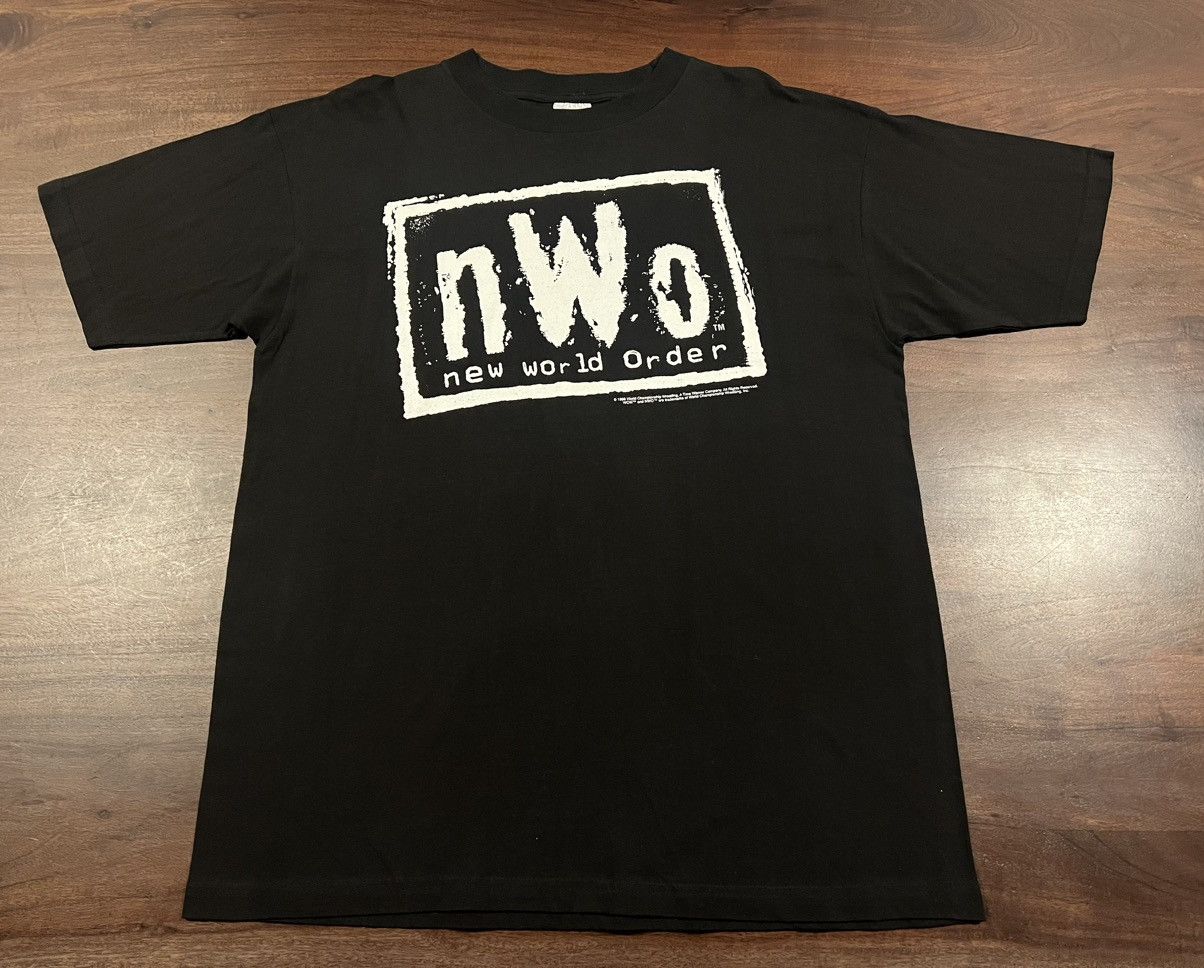 Image of Vintage 1998 Nwo Dead Stock W/tag Nwo T-Shirt in Black, Men's (Size XL)