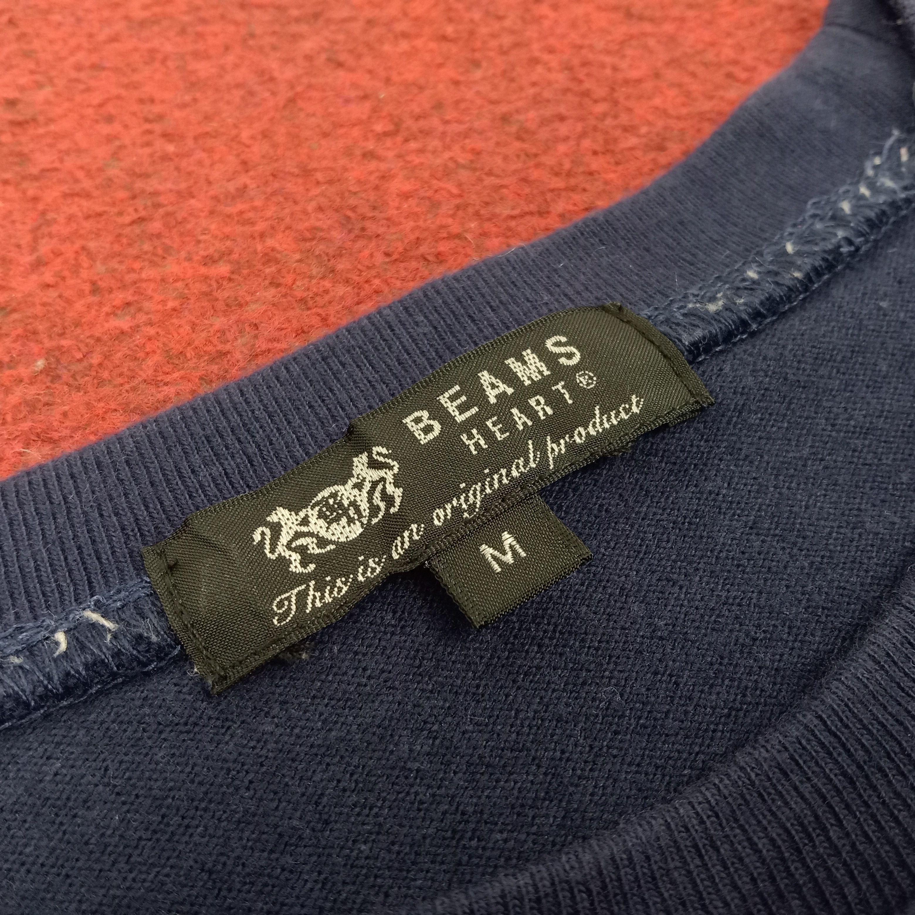 Beams Plus × Vintage Beams Japanese Brand Streetwear Style Stripes Design Tshirt Size US M / EU 48-50 / 2 - 5 Thumbnail