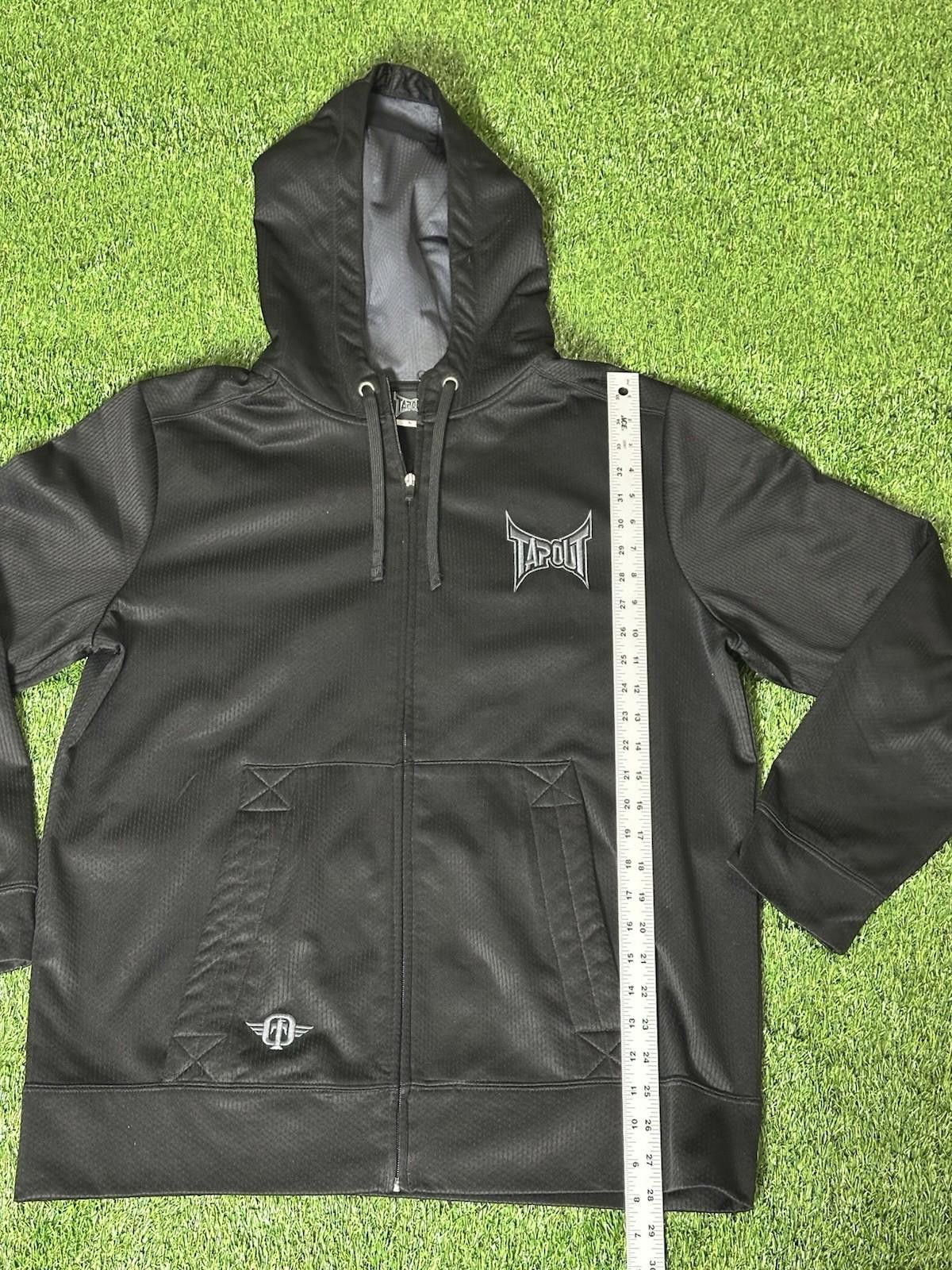 Tapout TapOut Full Zip Hoodie Size LARGE black Size US L / EU 52-54 / 3 - 2 Thumbnail