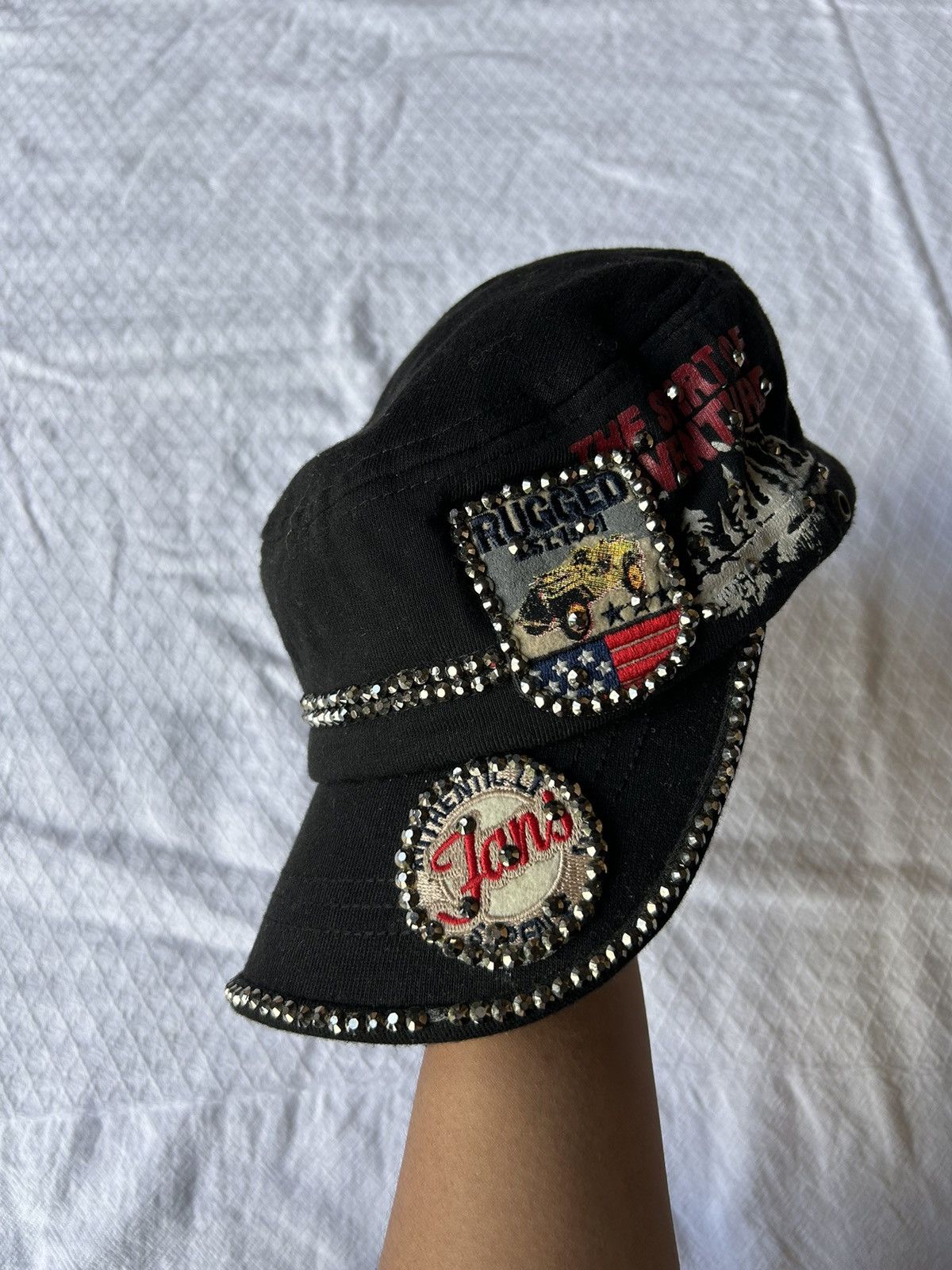 Japanese Brand 💸BINDINGOFFER💸The Spirit Of Venture Studded Gothic Hats Size ONE SIZE - 4 Thumbnail