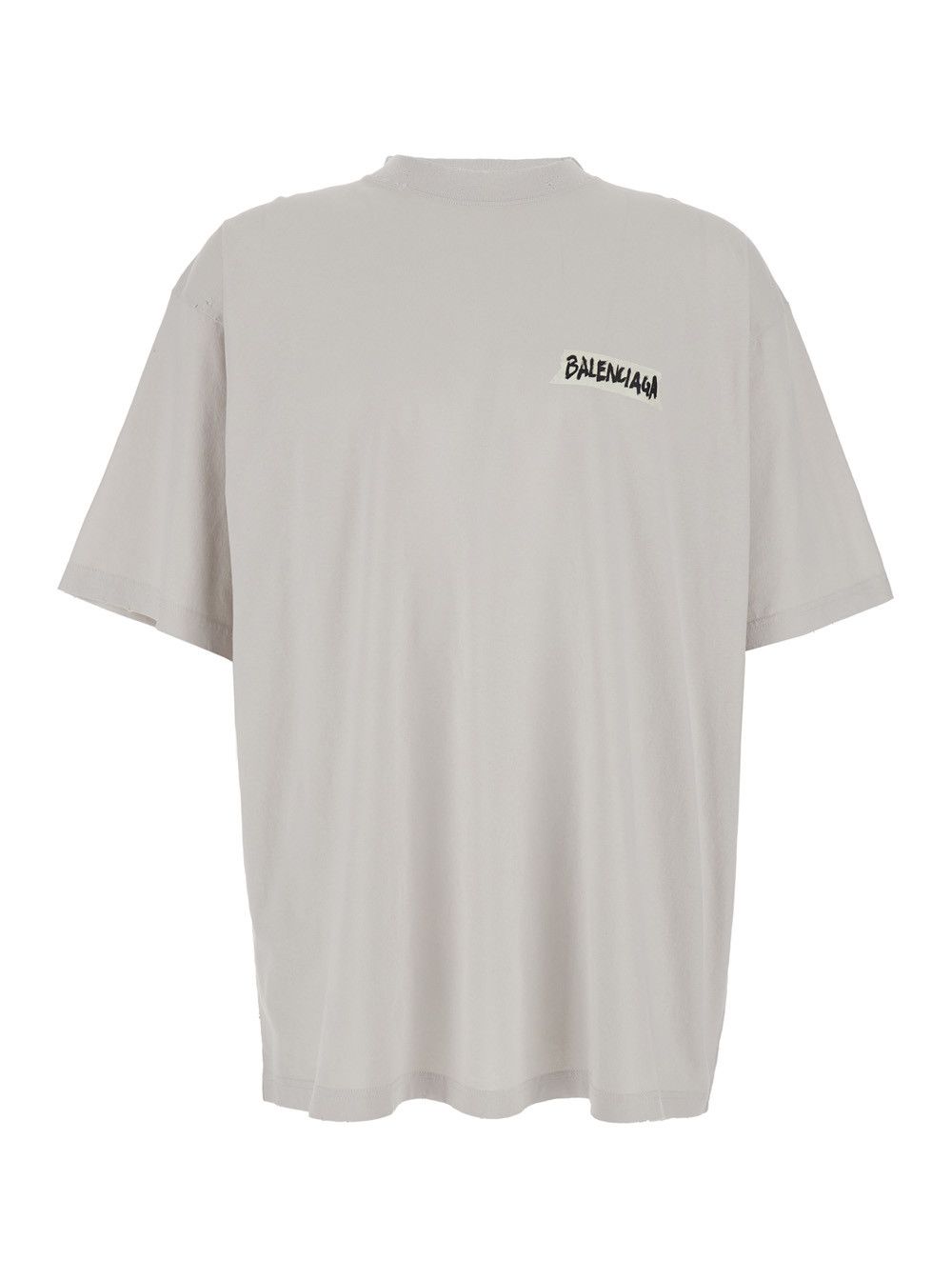 Balenciaga White Cotton T-shirt with Logo on Front and Back for Men Size US XL / EU 56 / 4 - 1 Thumbnail