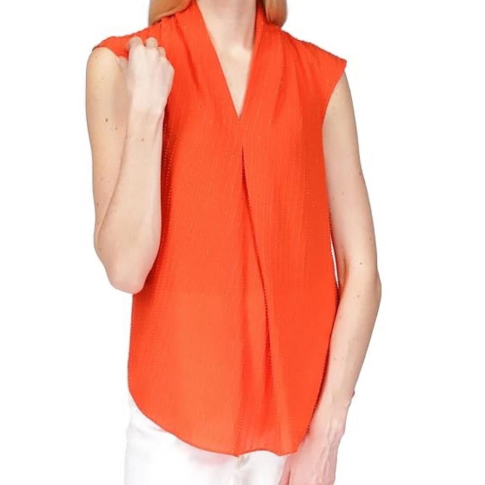 Michael Kors Michael Kors l NWT Pinstripe Crepe Pleated Top XL Size XL / US 12-14 / IT 48-50 - 9 Thumbnail