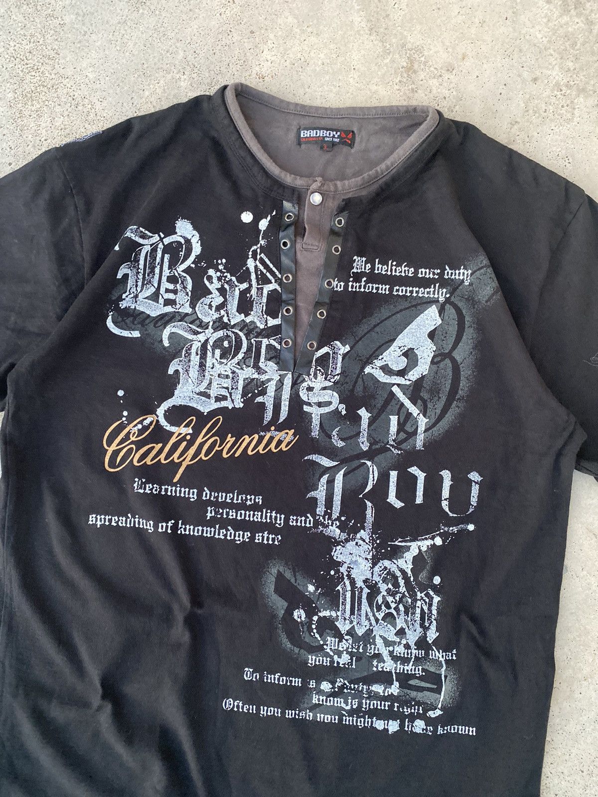 Japanese Brand 2000s Wildlife Poem Double Layer Gothic Laces Tees Size US L / EU 52-54 / 3 - 2 Thumbnail