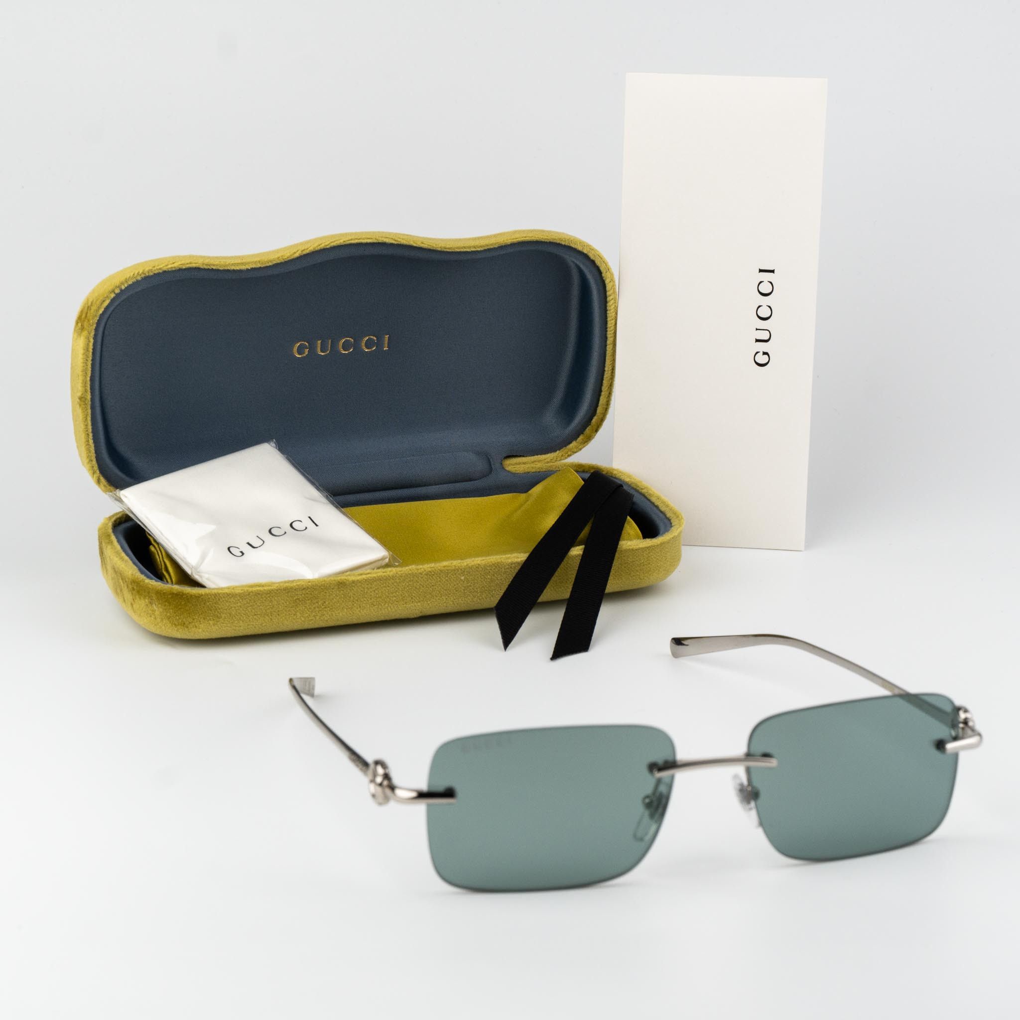 Gucci Gucci Men Sunglasses Rectangle GG1703S 002 BRAND NEW Size ONE SIZE - 10 Thumbnail