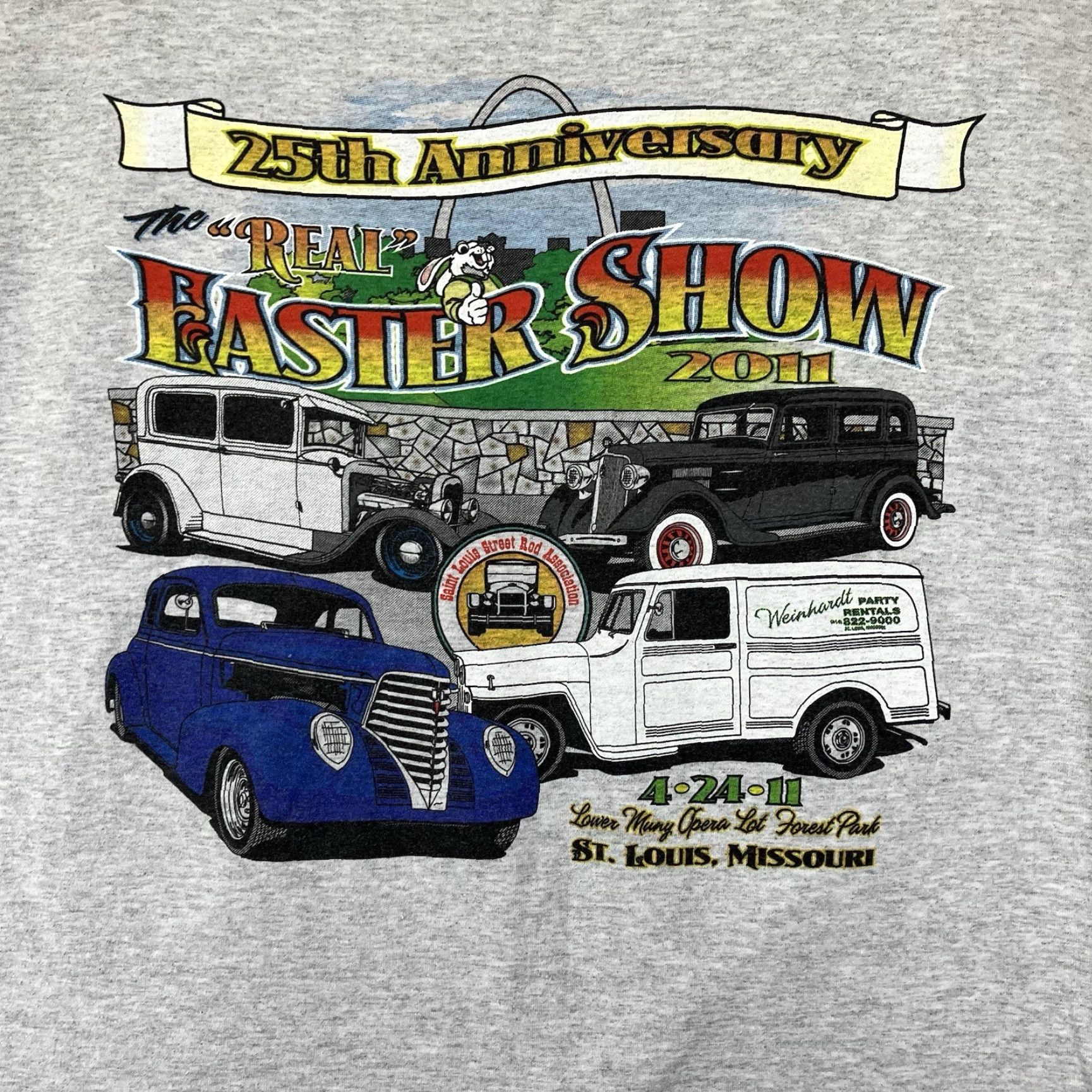 Jerzees Mens JERZEES T-Shirt Street Rod Shirt Gray L Adult Regular Size US L / EU 52-54 / 3 - 3 Thumbnail