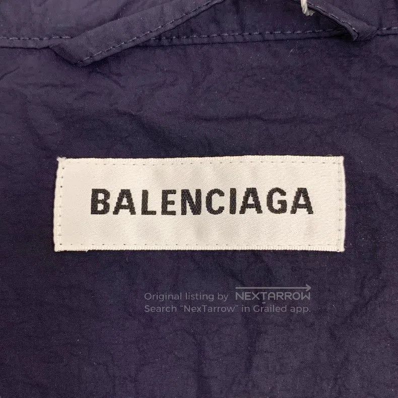 Balenciaga Balenciaga Contrast color logo lettering print stand colla Size XXS / US 00 / IT 34 - 5 Thumbnail