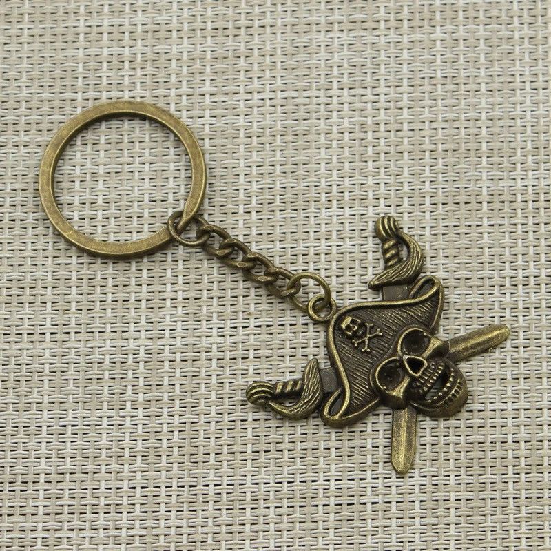 Vintage Vintage Plated Skull Keychain Size ONE SIZE - 2 Thumbnail