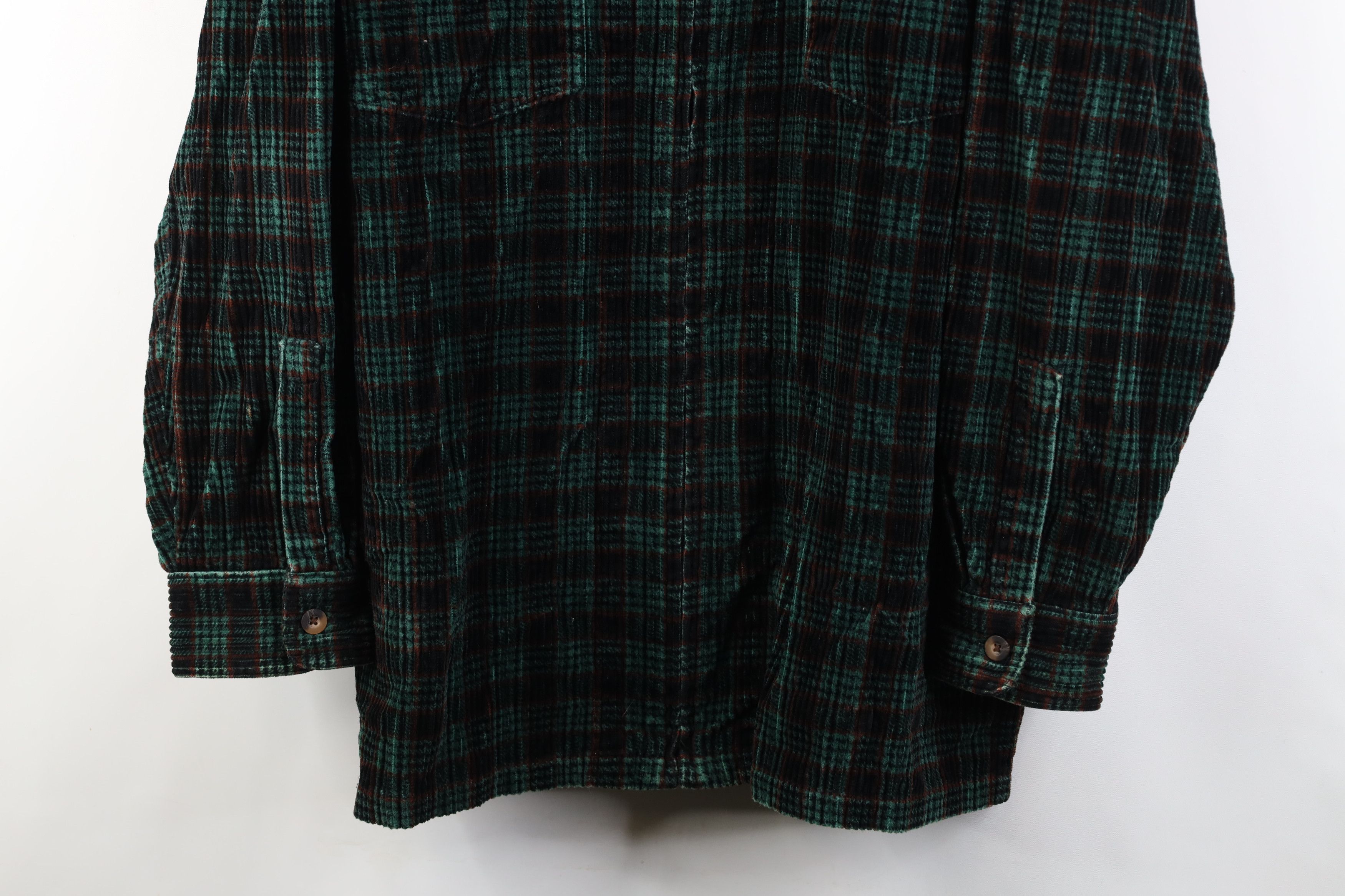 Vintage Vintage 90s Streetwear Full Zip Corduroy Shirt Jacket Size US XL / EU 56 / 4 - 3 Thumbnail