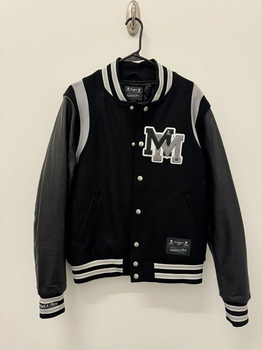 Mitchell & Ness Mastermind Mitchell&Ness Leather Wool Varsity jacket ...