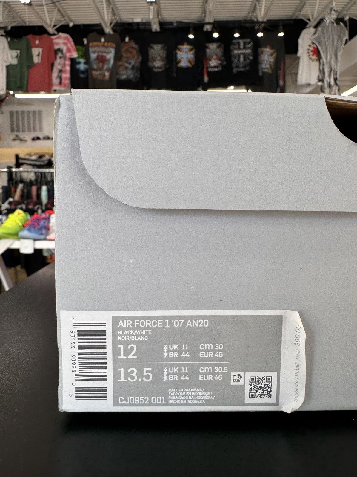 Nike Nike Air Force 1 Low Black Size 12 (2020) Size US 12 / EU 45 - 12 Thumbnail