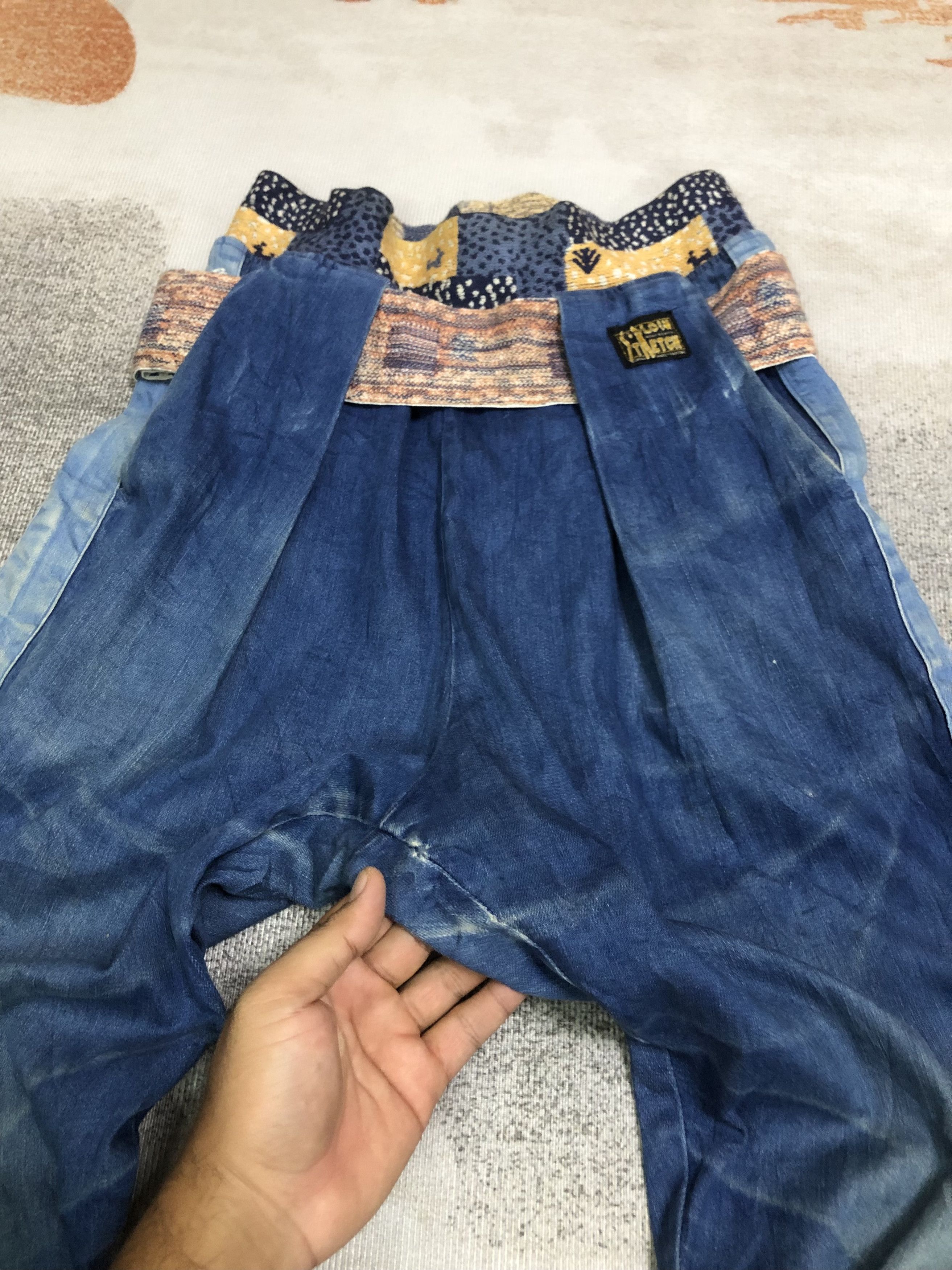 Kapital Kapital blue denim trousers with light blue sidebend Size US 30 / EU 46 - 5 Thumbnail
