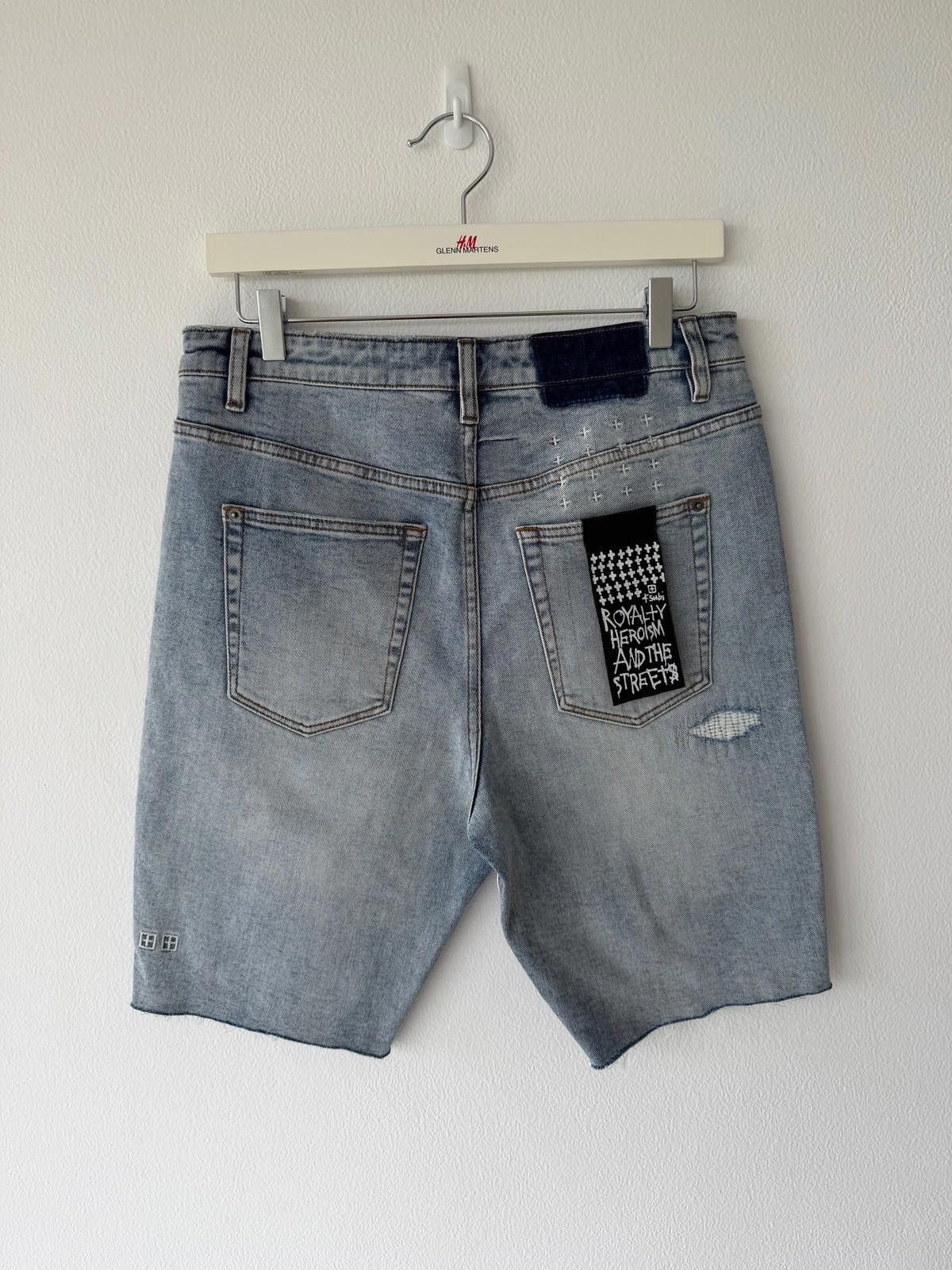 Ksubi new Ksubi mens denim shorts wolf short ghosted blue 32 m Size US 32 / EU 48 - 5 Thumbnail