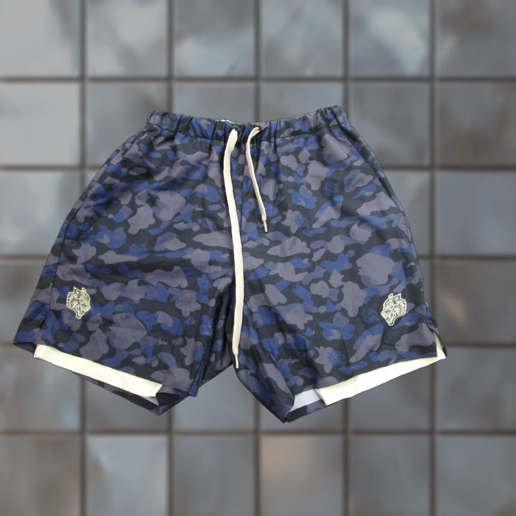 Darc Sport DARC SPORT Shorts Mens Small Blue Camouflage Wolf Compression Lined 6in Inseam Pockets 10-500129-454-S Size US 29 - 1 Thumbnail