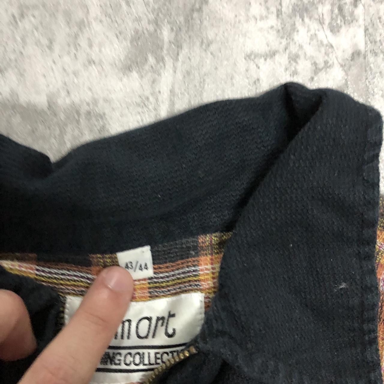 Other Smart & Mart black & orange plaid flannel jacket Size US L / EU 52-54 / 3 - 3 Thumbnail