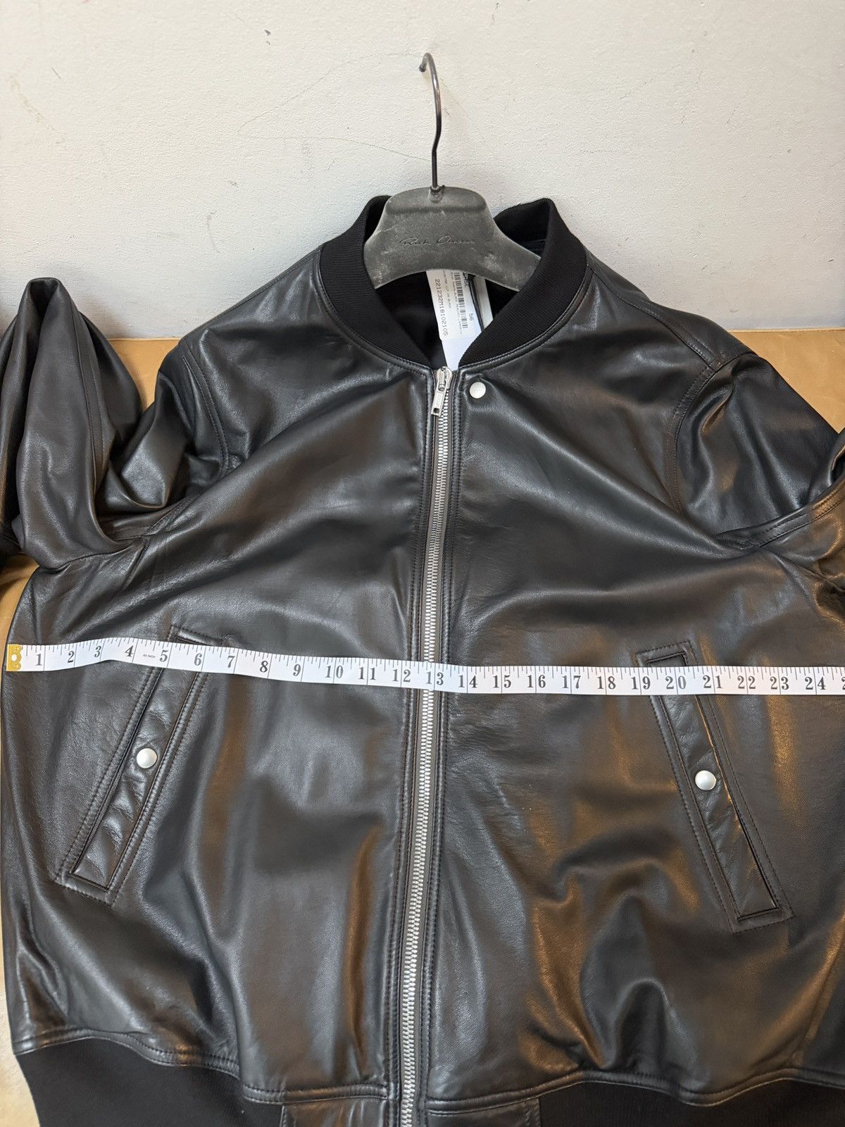 Rick Owens FOGACHINE S/S 22 - FLIGHT JACKET - LAMBSKIN Size US XL / EU 56 / 4 - 9 Thumbnail