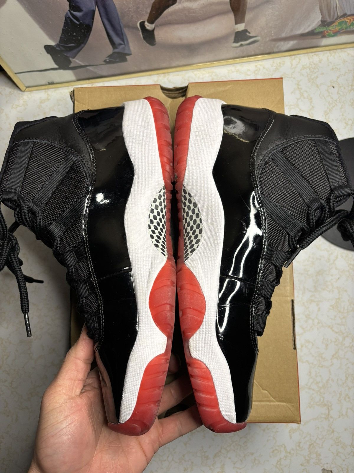 Jordan Brand Air Jordan 11 Bred 2019 Size US 10 / EU 43 - 3 Thumbnail
