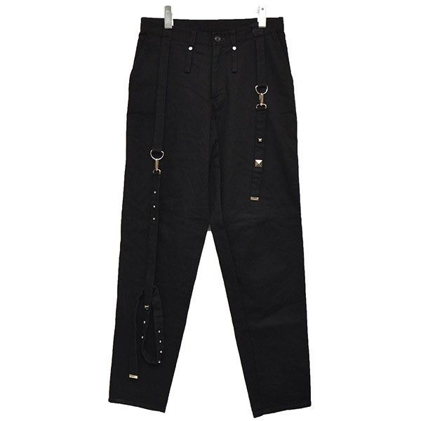 image of B Yohji Yamamoto Decorative Tapered Pants in Black, Men's (Size 31)