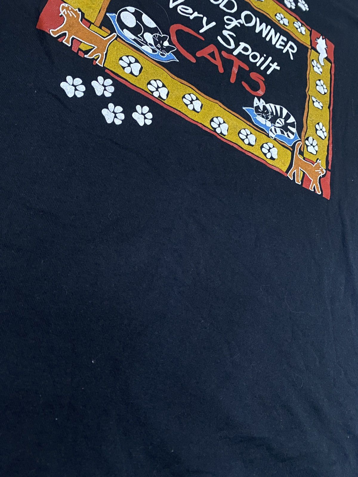 Other Vintage animal proud owner of very spoilt cats tee 00s Size US M / EU 48-50 / 2 - 7 Thumbnail