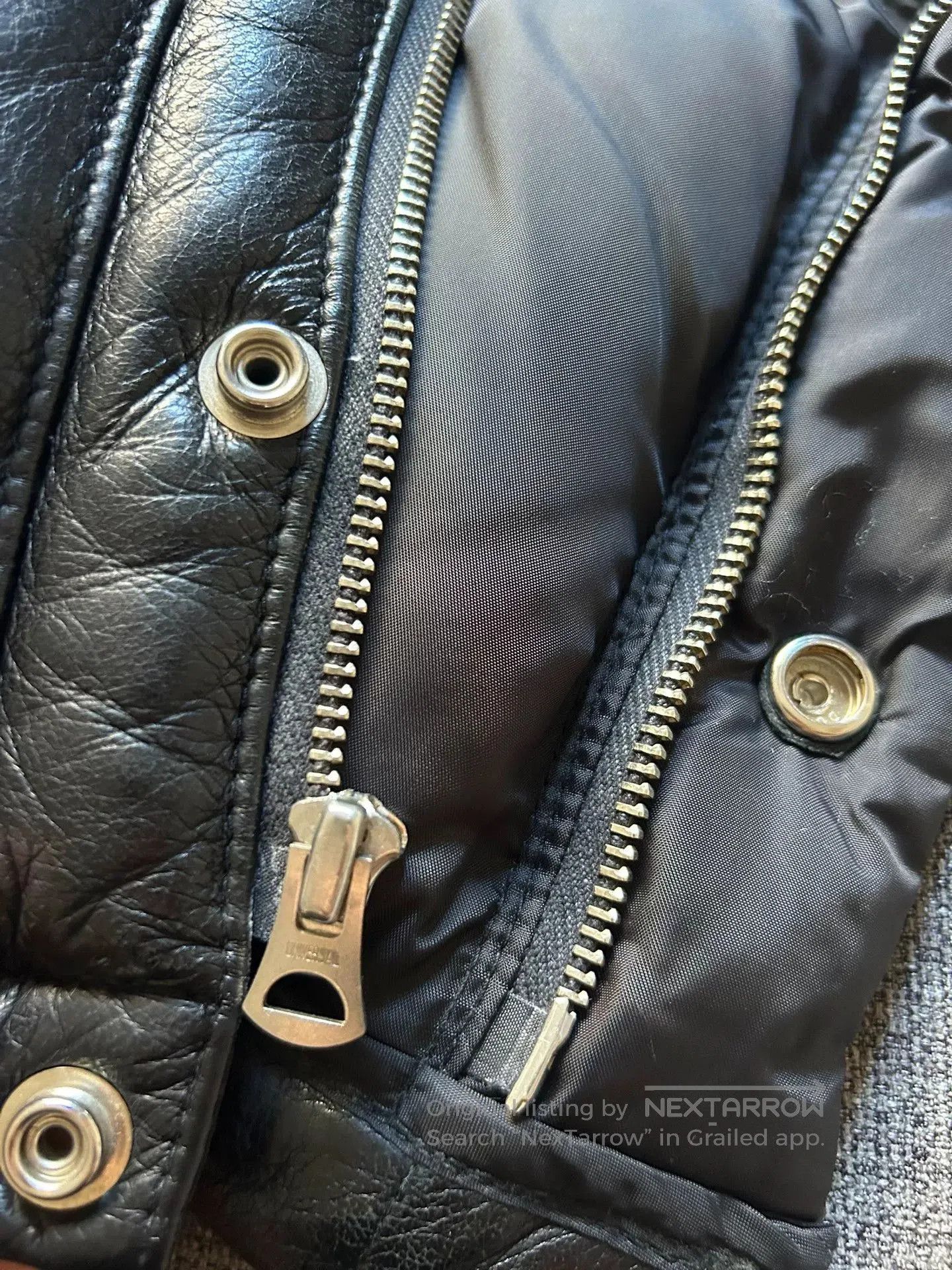 The Real McCoy's real mccoy leather down vest for men. Size US M / EU 48-50 / 2 - 7 Thumbnail