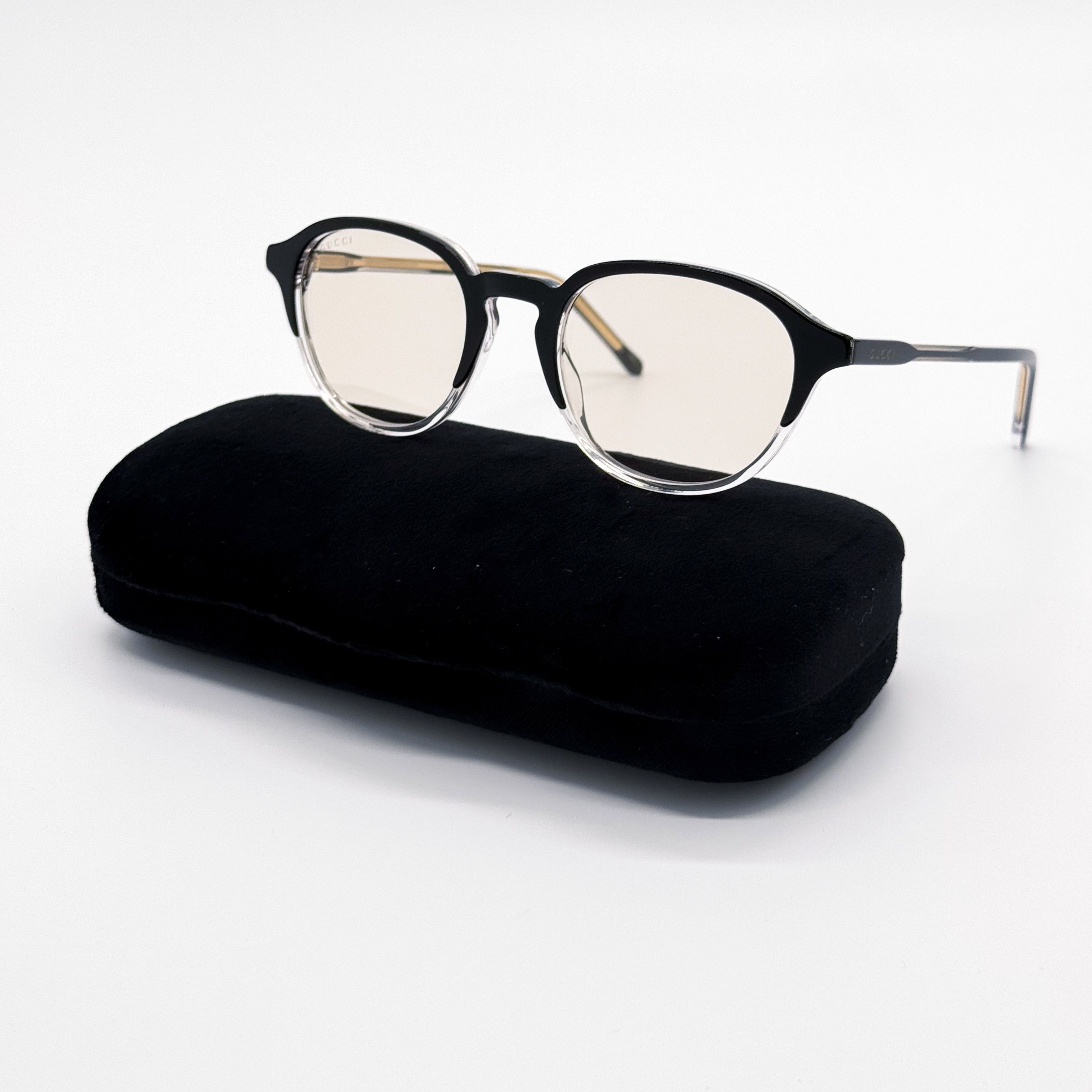 Gucci NEW GUCCI SUNGLASSES MEN ROUND BLACK GUCCI GG1212S 002 Size ONE SIZE - 9 Thumbnail