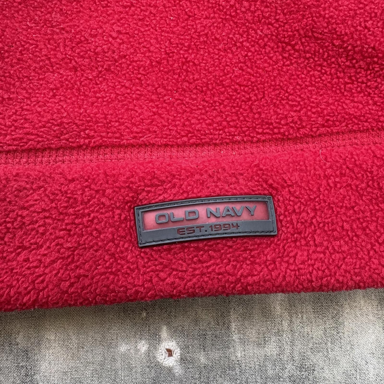Old Navy Vintage Y2K Old Navy Red Fleece Grunge Snowboard Ski Beanie Size ONE SIZE - 2 Thumbnail