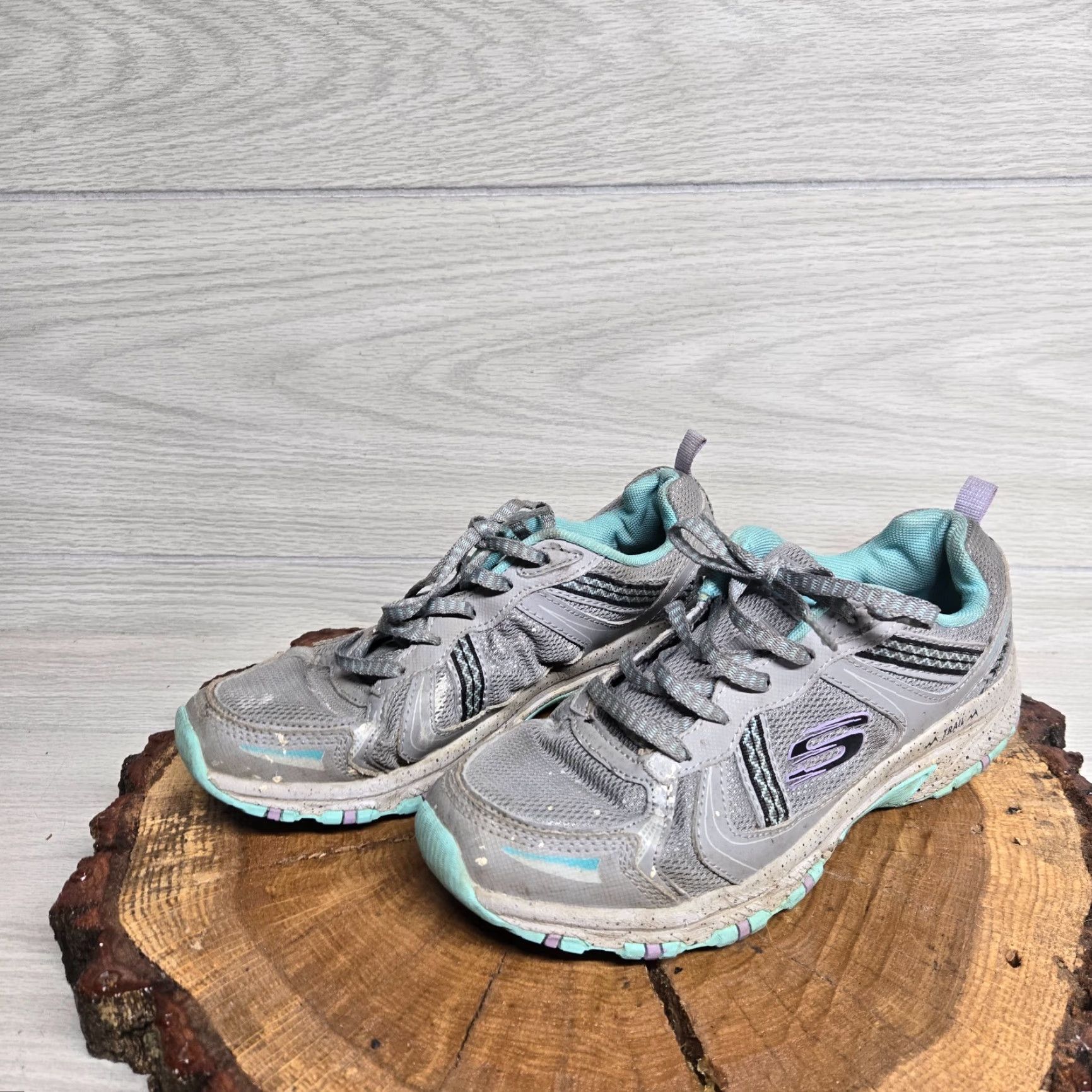 SKECHERS SKECHERS Hillcrest Vast Adventure Gray/Blue Trail Walking Sneakers Women's 8 / UK 7 / EU 40 Size US 7 / IT 37 - 2 Thumbnail
