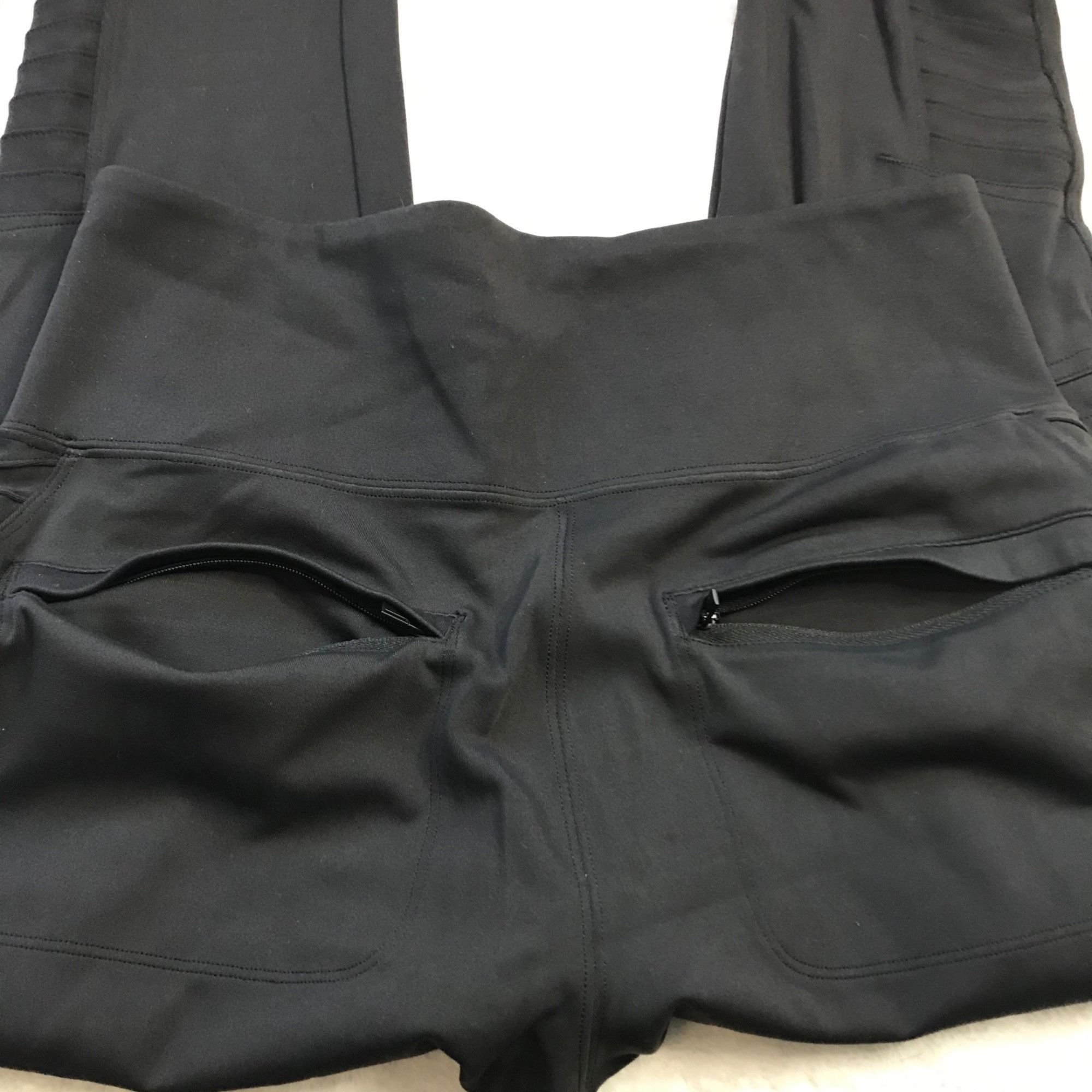 Athleta Athleta Delancey Moto Tight Leggings Women's Medium Black Zi Size 27" / US 4 / IT 40 - 10 Thumbnail