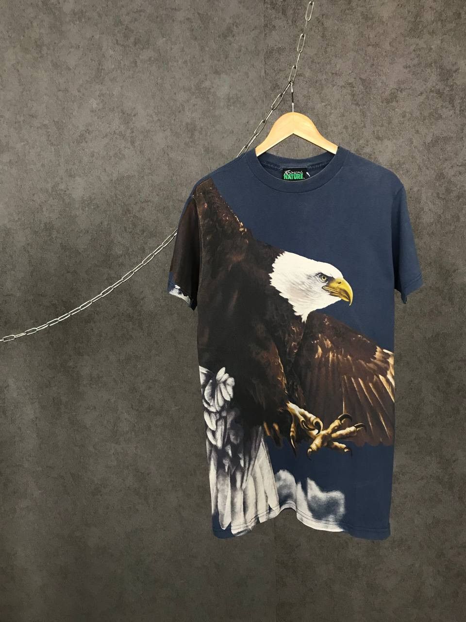 Vintage Eagle vintage animal made in USA overprinted tee Size US M / EU 48-50 / 2 - 1 Thumbnail