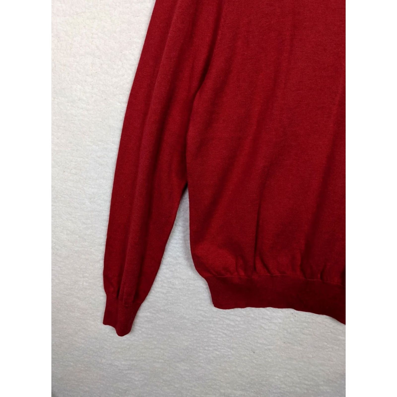 Brooks Brothers Brooks Brothers SUPIMA COTTON Crew Neck Mens Slim V-Neck Sweater XL Red Size US XL / EU 56 / 4 - 6 Thumbnail