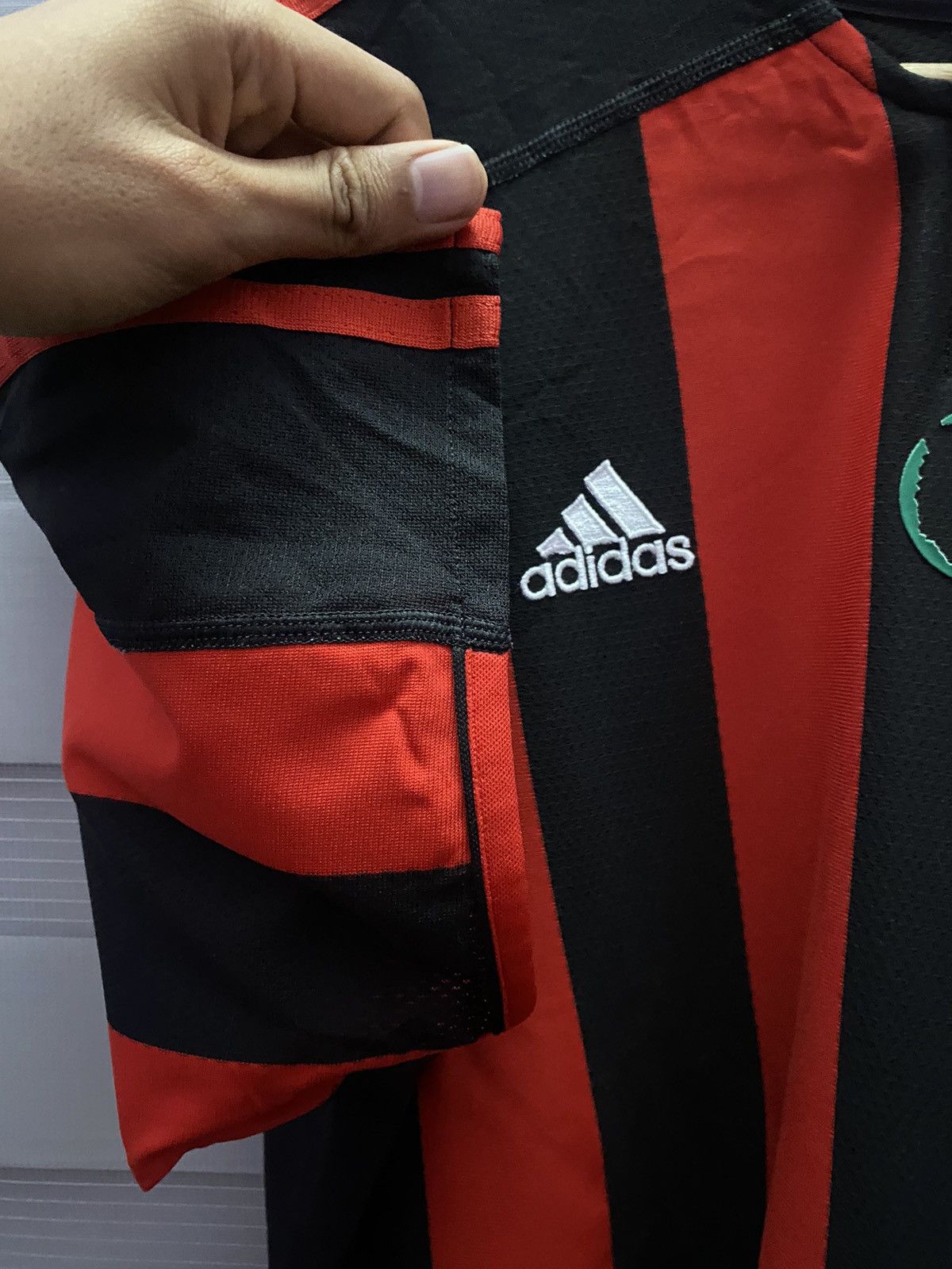 Adidas Vintage Ac Milan 2002/2003 Home Kit Jersey Football Size US XL / EU 56 / 4 - 3 Thumbnail