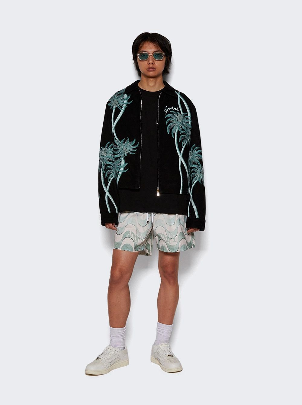 Amiri o1mle0326 Palm Blouson Jacket in Black Size US M / EU 48-50 / 2 - 2 Thumbnail
