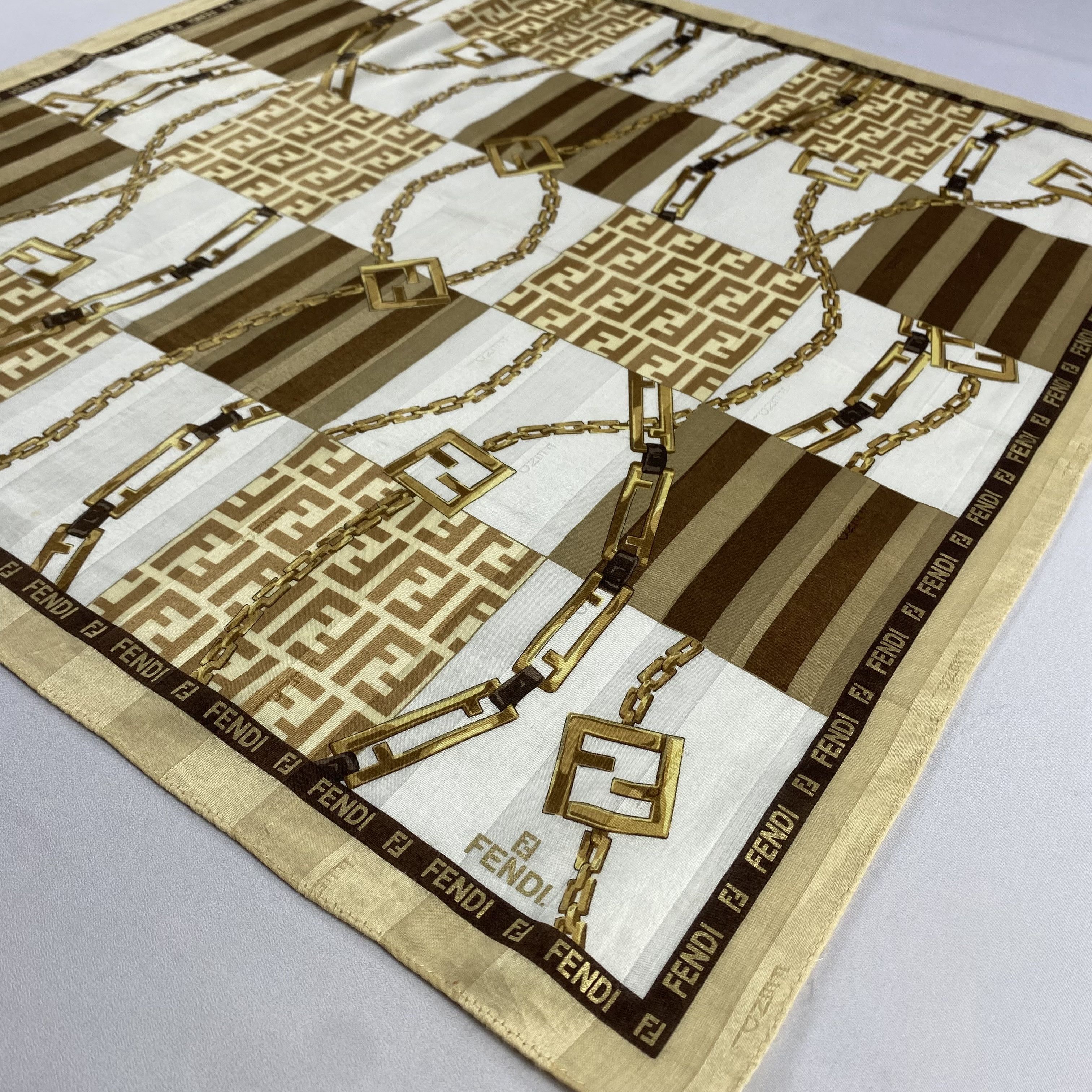 Vintage Fendi Handkerchief / Neckerchief / Bandana-P1486 Size ONE SIZE - 2 Thumbnail