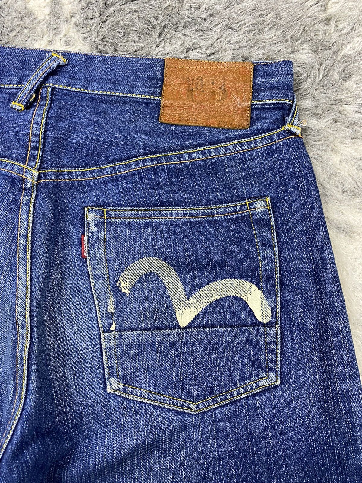Evisu EVISU No.3 by Yamane Leather Patch Iconic Seagull Denim Size US 34 / EU 50 - 12 Thumbnail