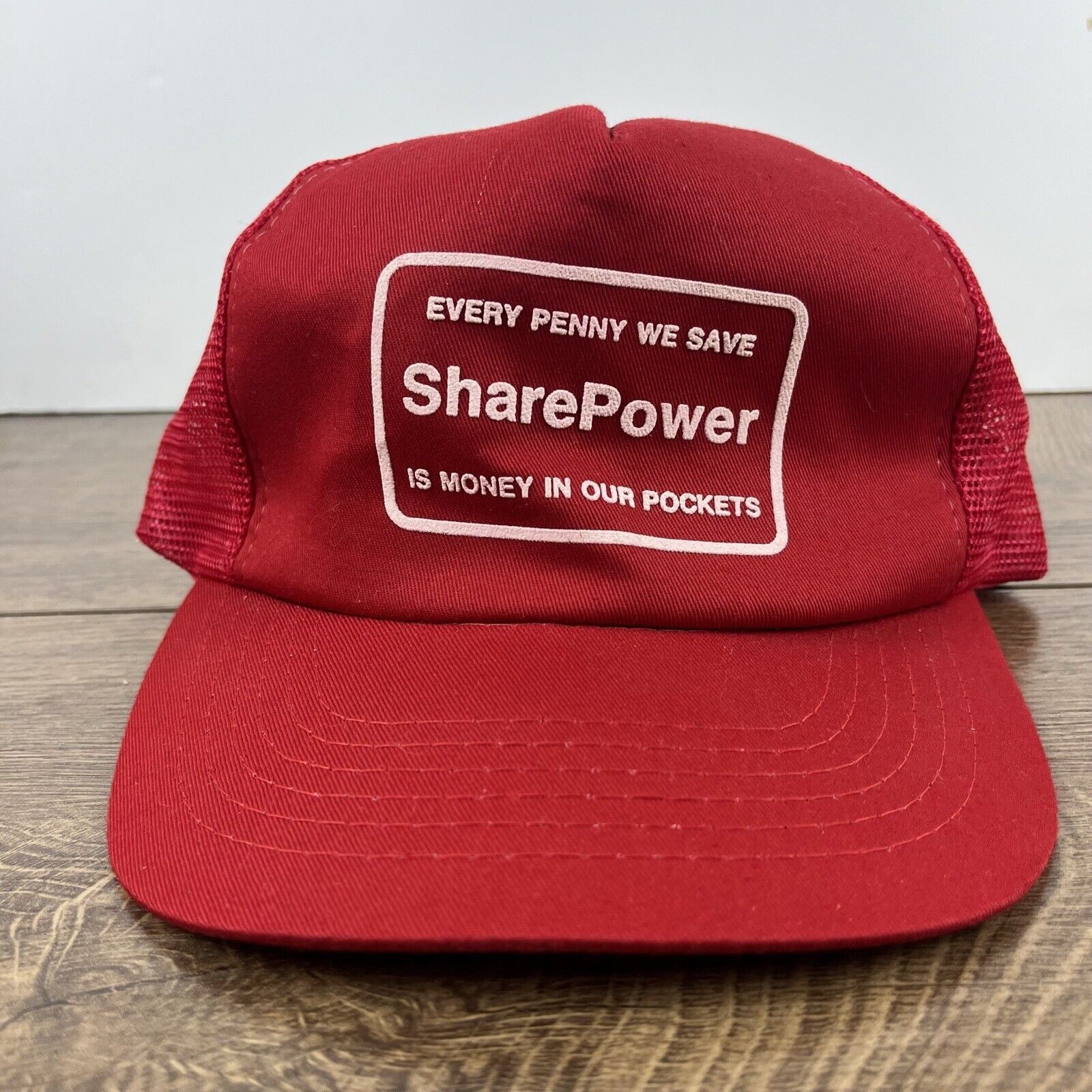 Other Sharepower Hat Every Penny We Save Hat Red Adjustable Hat Re Size ONE SIZE - 4 Thumbnail