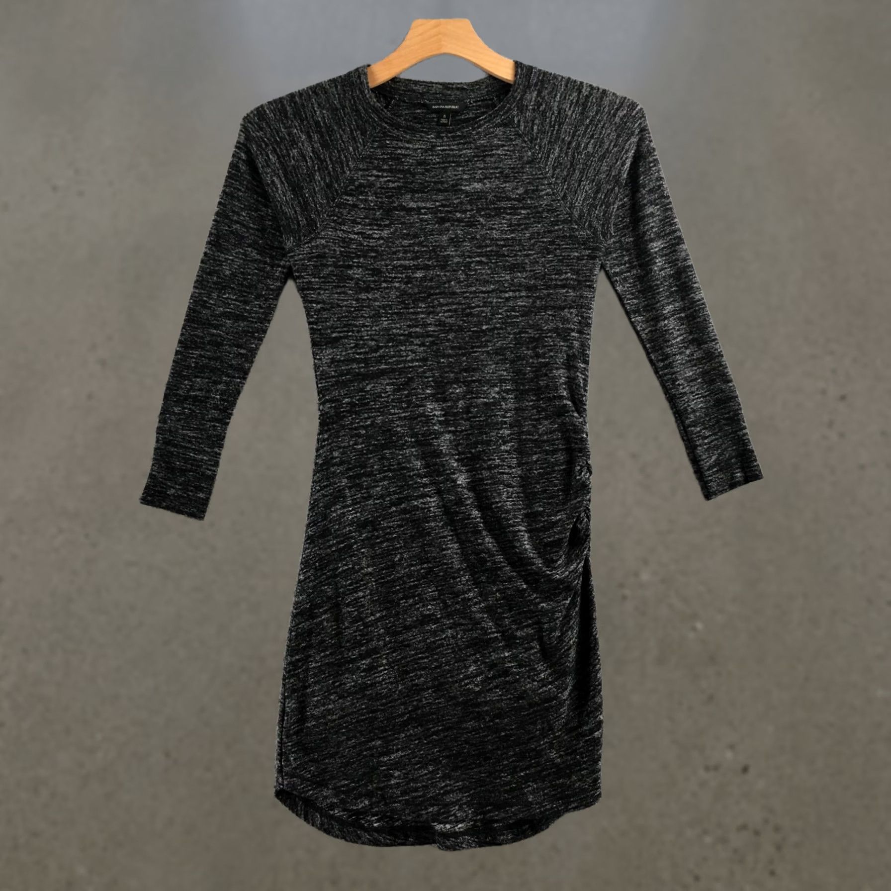 Banana Republic Banana Republic Dress Womens Small Black Crew Neck Long Sleeves Pullover Midi Size S / US 4 / IT 40 - 1 Thumbnail