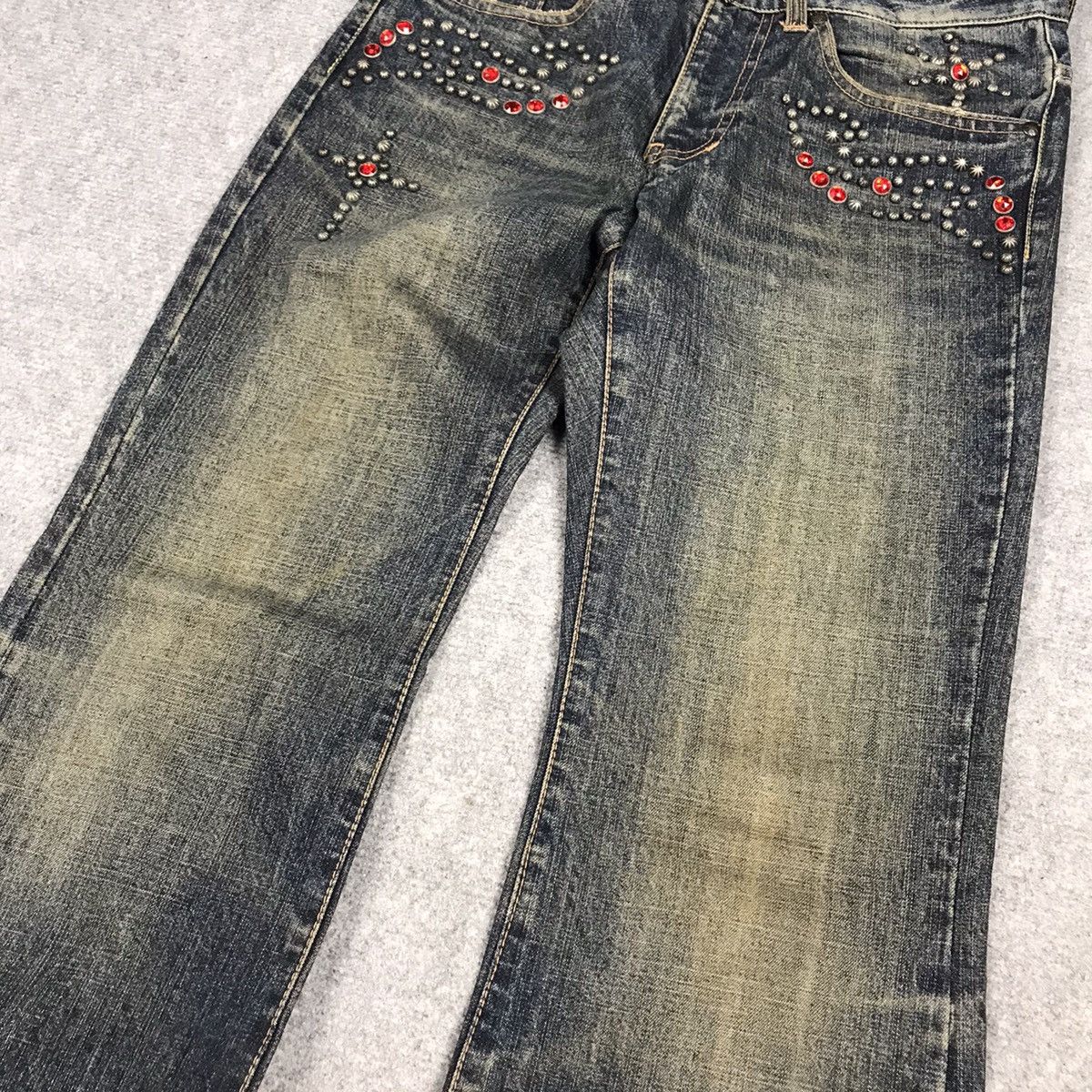 If Six Was Nine JAPAN STYLE FLARE DENIM CUSTOM CULTJPE BOOTCUT PANTS Size US 28 / EU 44 - 4 Thumbnail