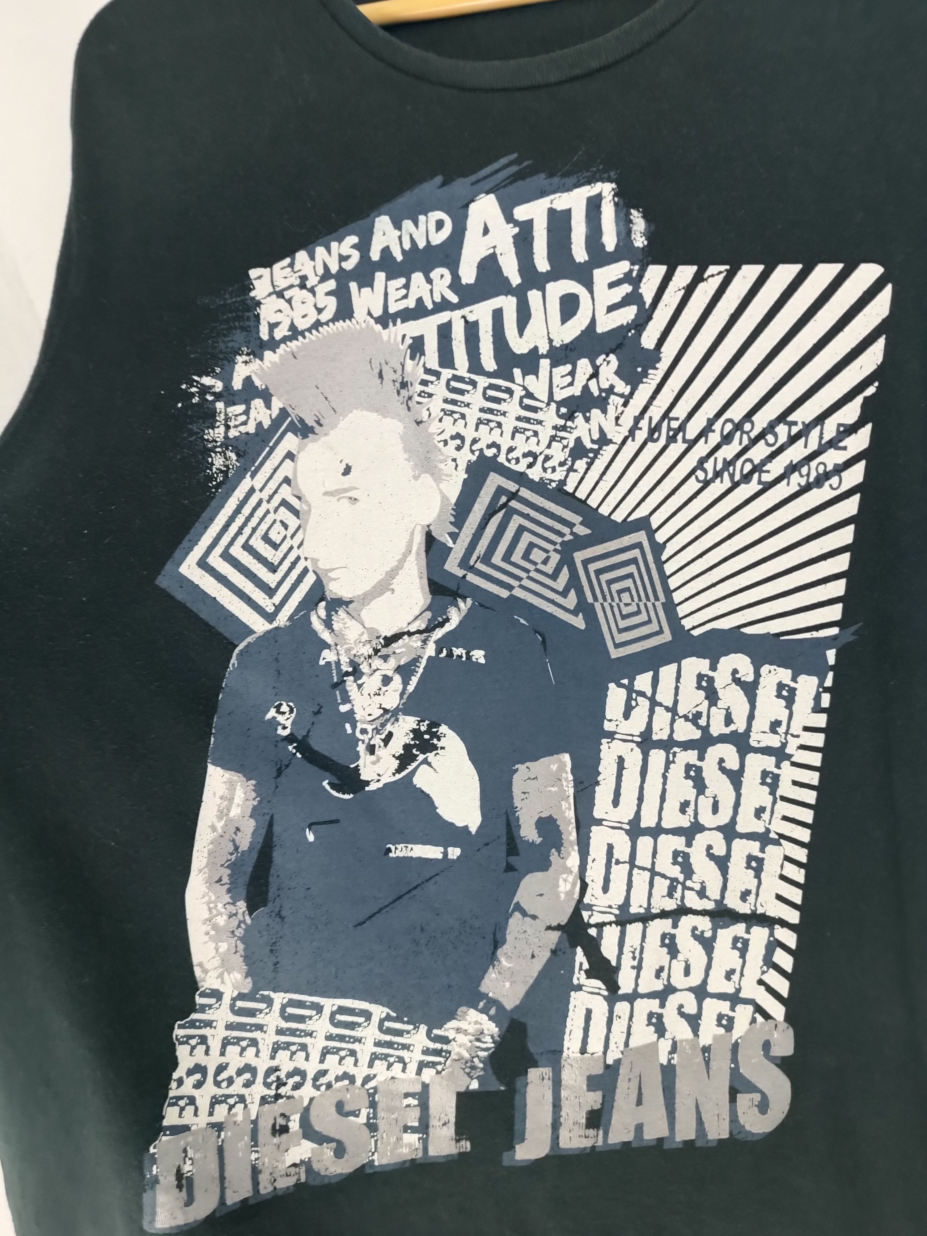 Diesel VINTAGE Y2K DIESEL JEANS PUNK STYLE TEE ECKO JNCO KANI Size US M / EU 48-50 / 2 - 9 Thumbnail