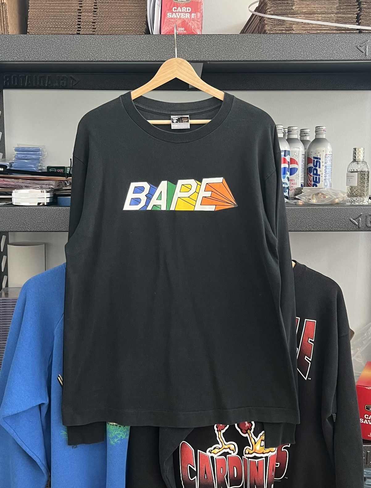 Bape VINTAGE Bape Longsleeve Tee Size US L / EU 52-54 / 3 - 1 Thumbnail