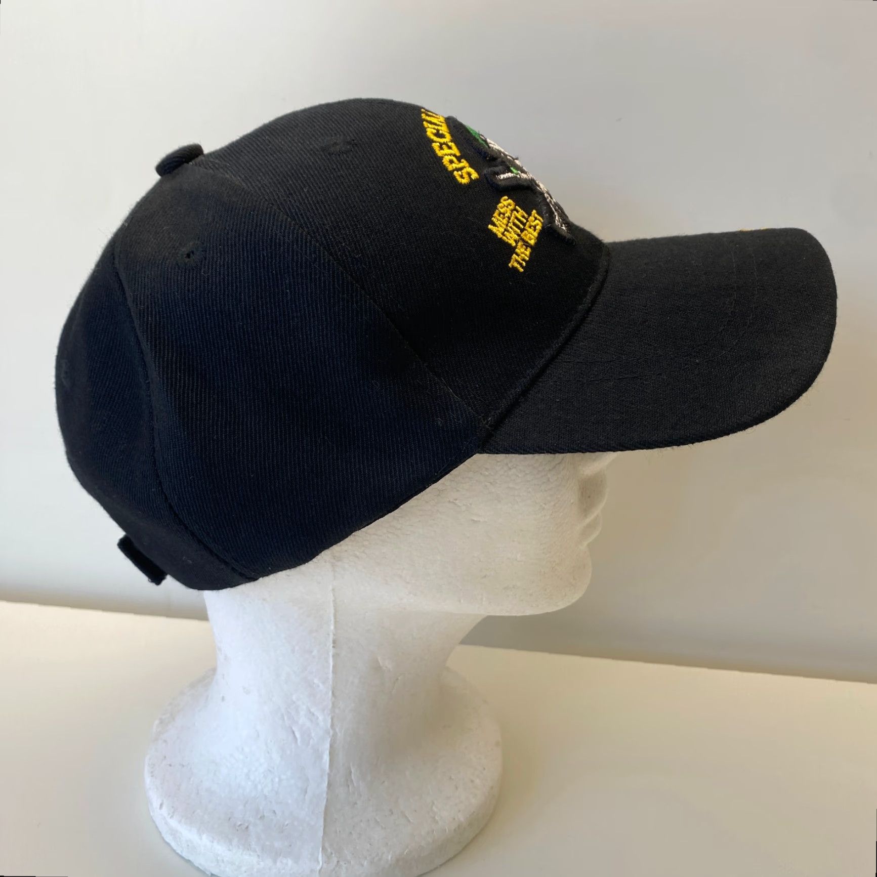 Vintage VINTAGE Elite Special Forces Hat Baseball Cap Men Adjustable Black 3D Skull Army USA 80s 90s Travel Casual Workwear Mens Size ONE SIZE - 5 Thumbnail