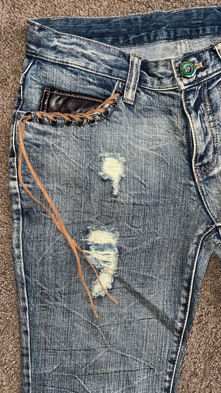 If Six Was Nine × Japanese Brand B. S Limited Real Vintage Blue Wash Jeans Bootcut Size US 31 - 4 Thumbnail